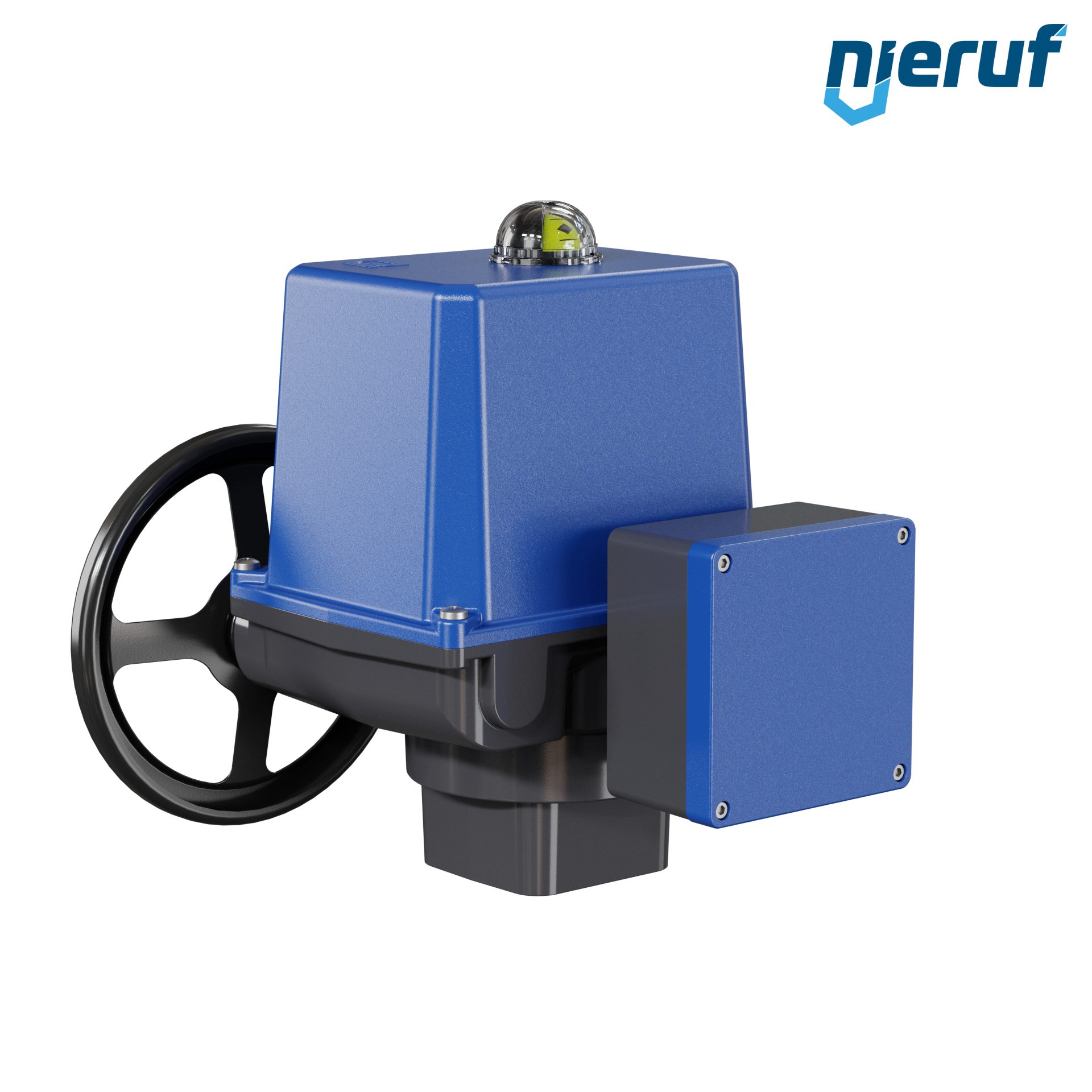 Attuatore elettrico da 1/4 di giro AN03 PSQ1003AMS13 con protezione contro le interruzioni di corrente - 360-575V AC 1000Nm IP67 ISO 5211 F12