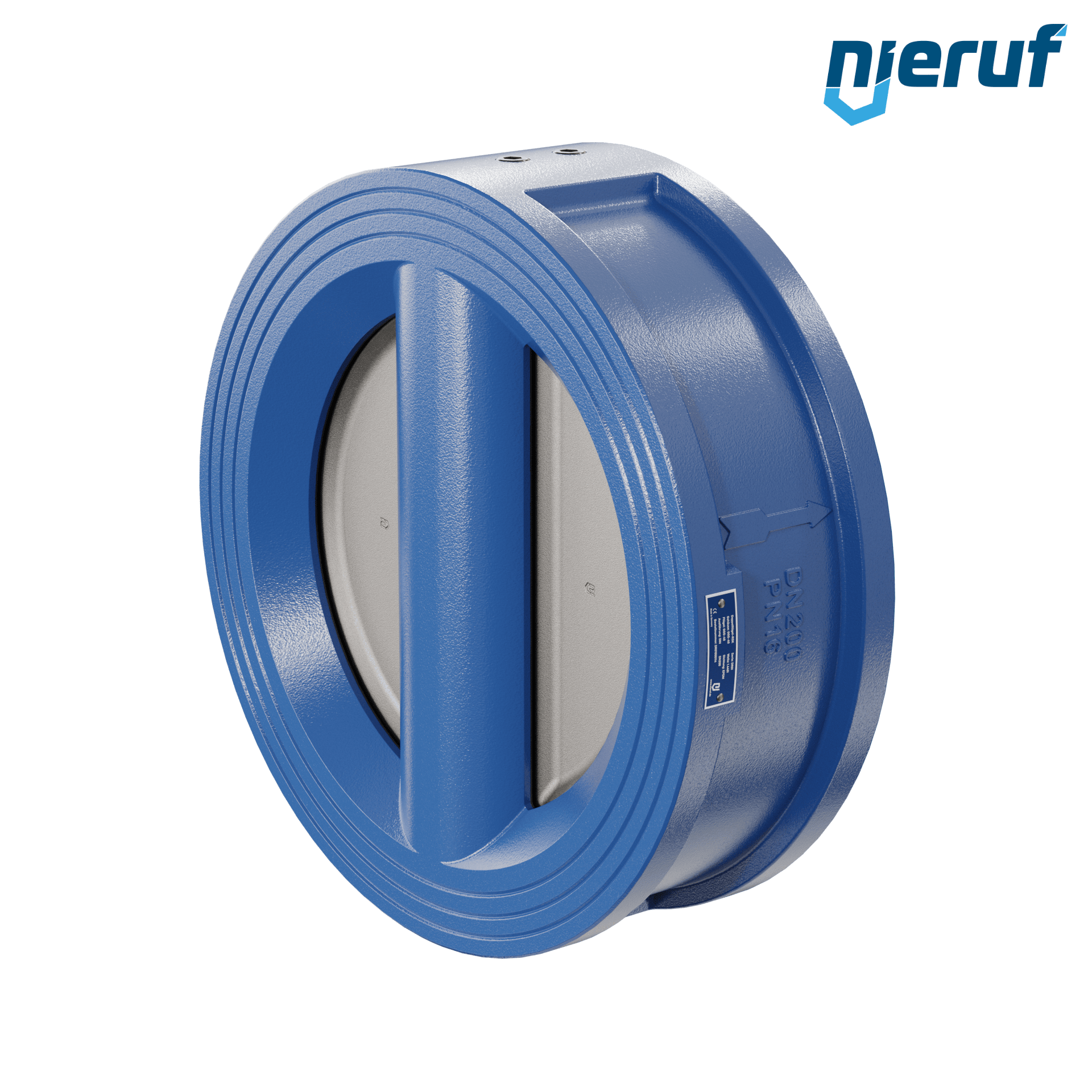 valvola di ritegno a doppio battente DN200 DR01 GGG40 EPDM