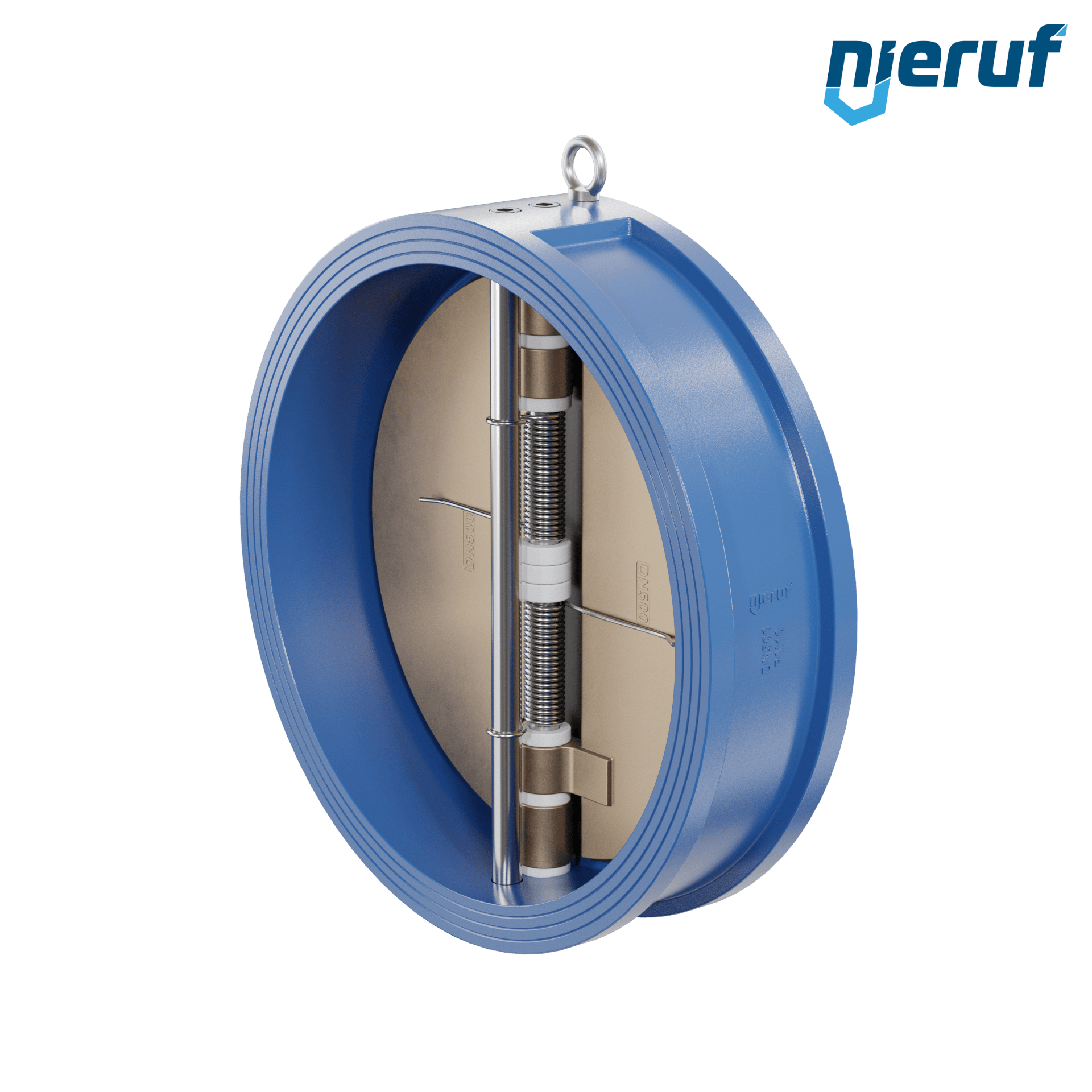 valvola di ritegno a doppio battente DN500 DR04 GGG40 NBR