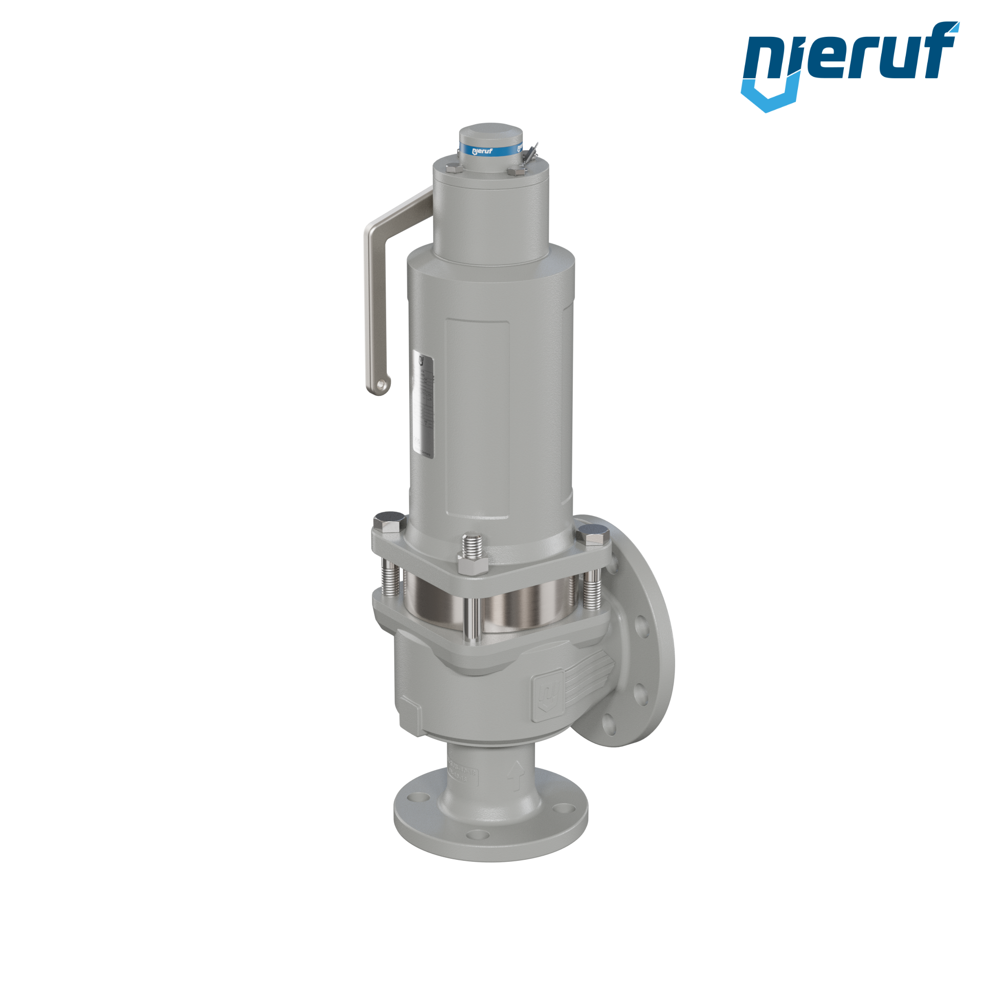 valvola di sicurezza flangiata DN50/DN80 SF06, cappello della molla a tenuta di gas (antigas) & manicotto di tenuta in acciaio inossidabile PTFE, dispositivo di sollevamento con leva