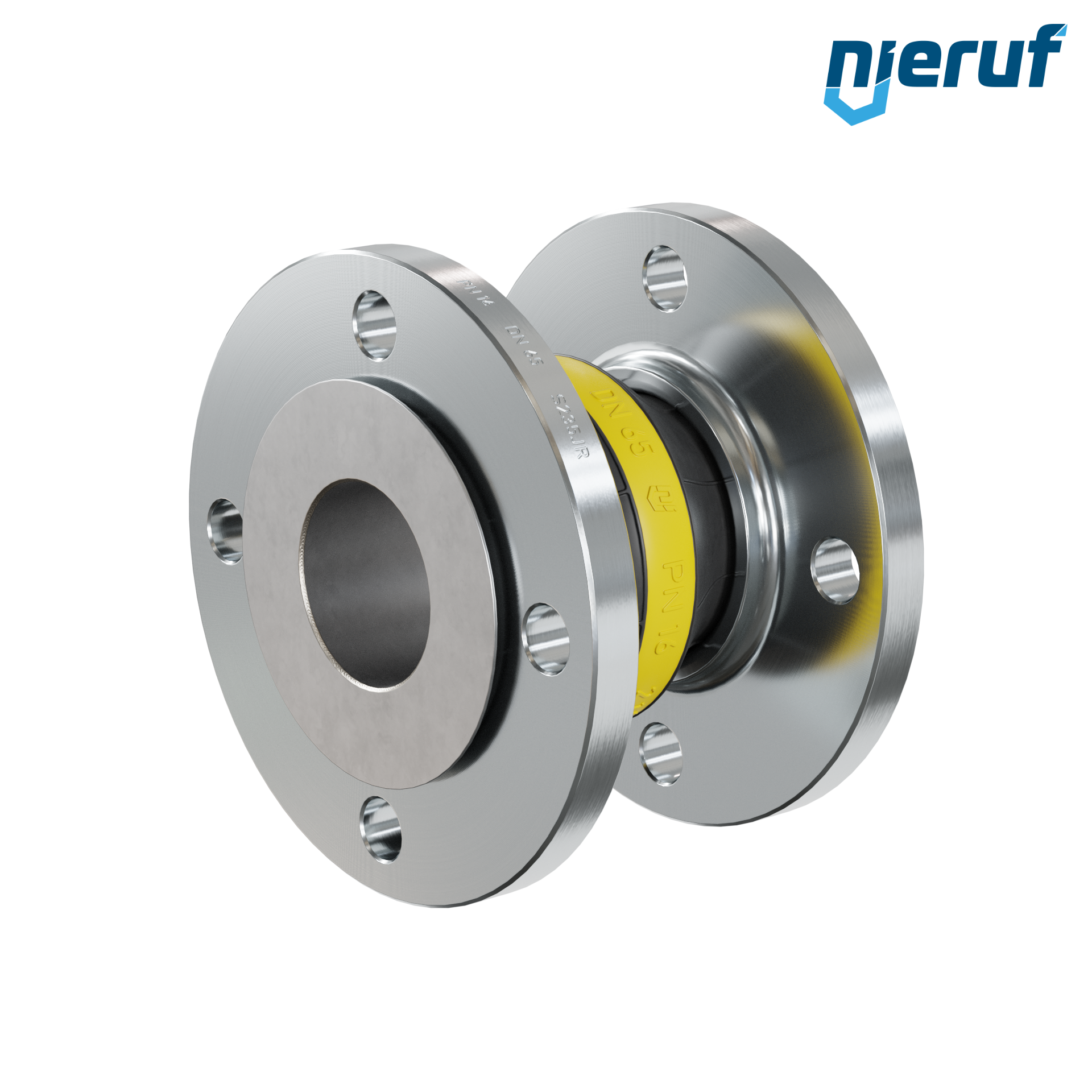Compensatore piastra di rinforzo DN65 versione KP04 flange in acciaio NBR