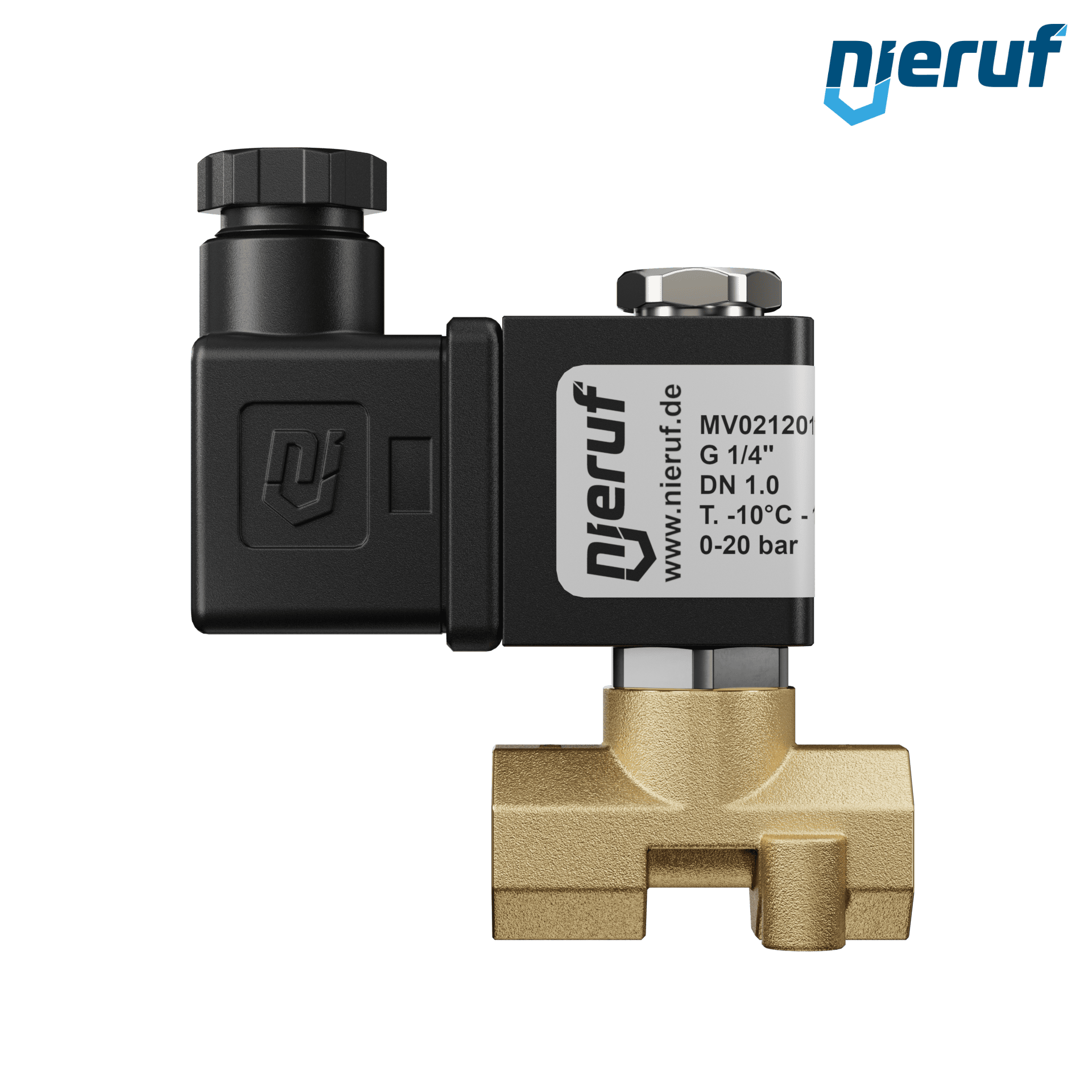 elettrovalvola DN 1,0 G 1/4" pollici ottone MV02 FKM 230V 50Hz