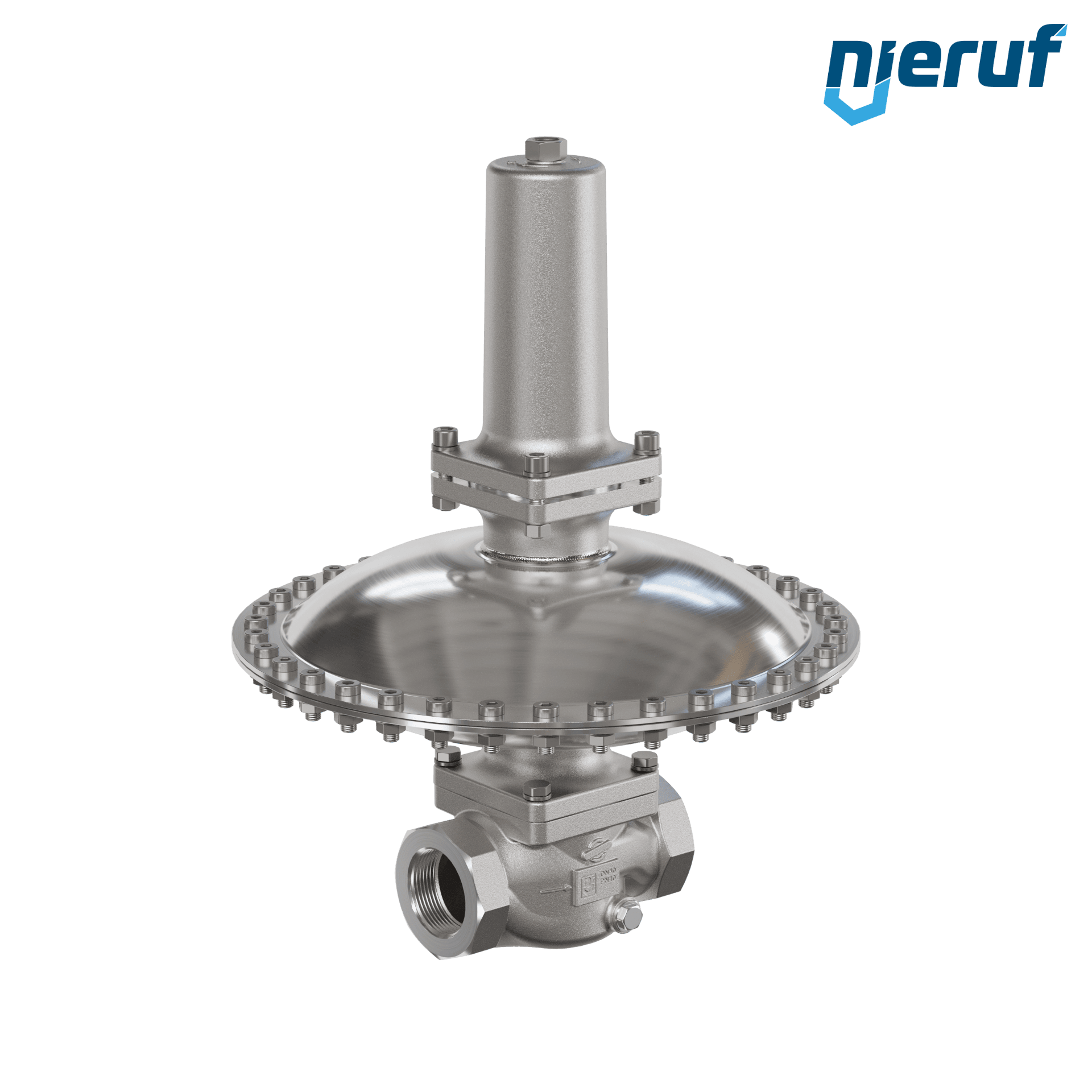 valvola di troppo pieno in millibar 1 1/2" pollici filettat. int UV18 acciaio inossidabile EPDM / PTFE 50 - 500 mbar