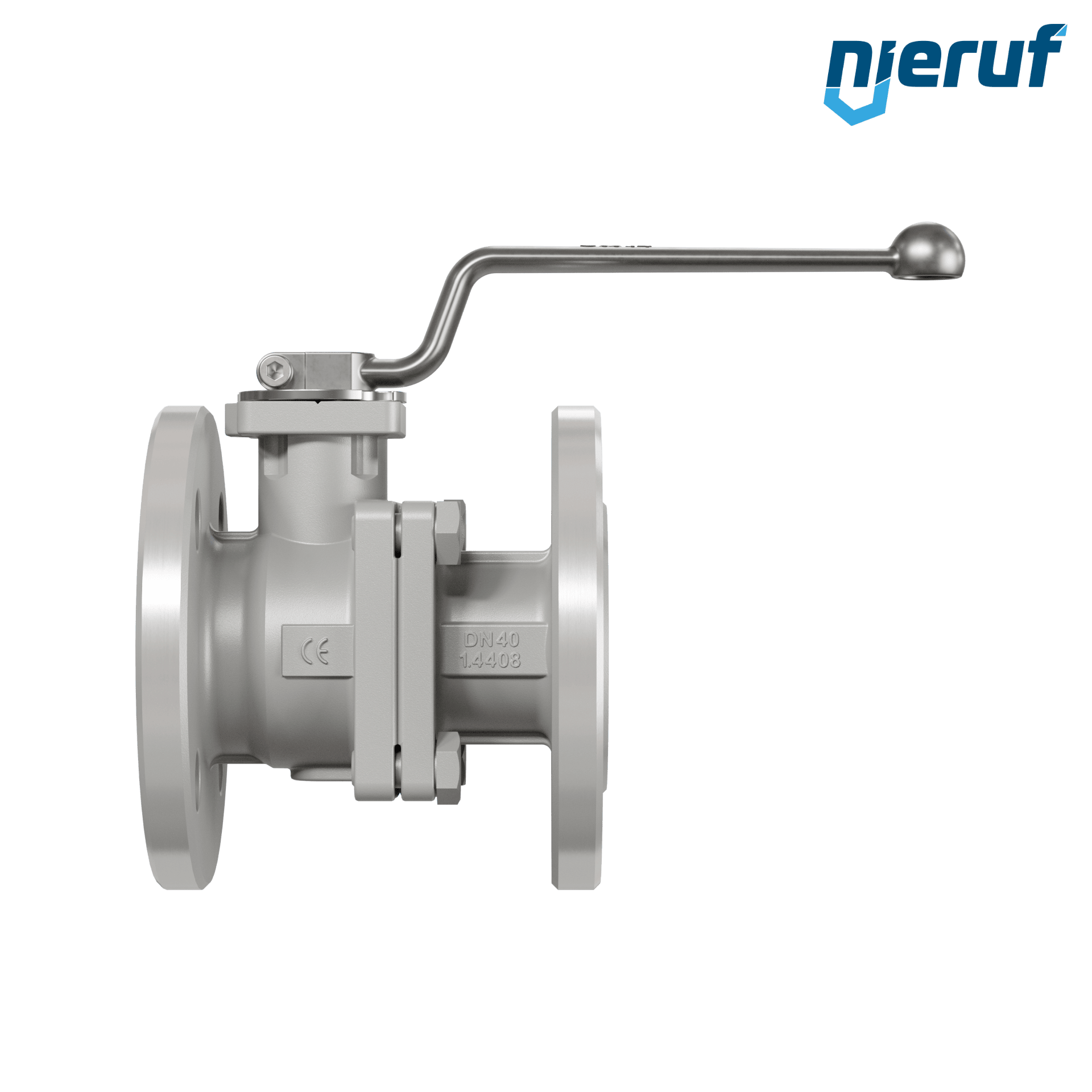 valvola a sfera flangiata per alte temperature FK12 DN40 Antimonio-Carbone guarnizione