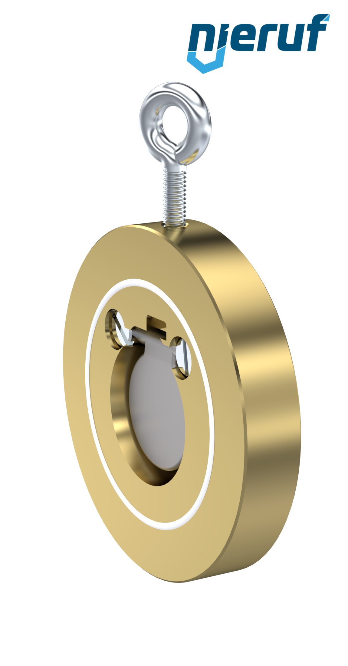 Zwischenflansch-Rückschlagklappe DN32 ZR09 Alubronze 2.0975 PTFE
