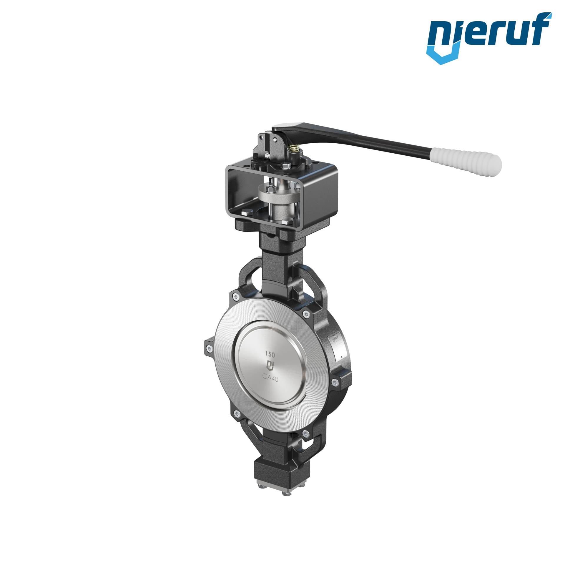Double offset butterfly-valve AK11 DN 150 PN10-40 ANSI150-300 lever