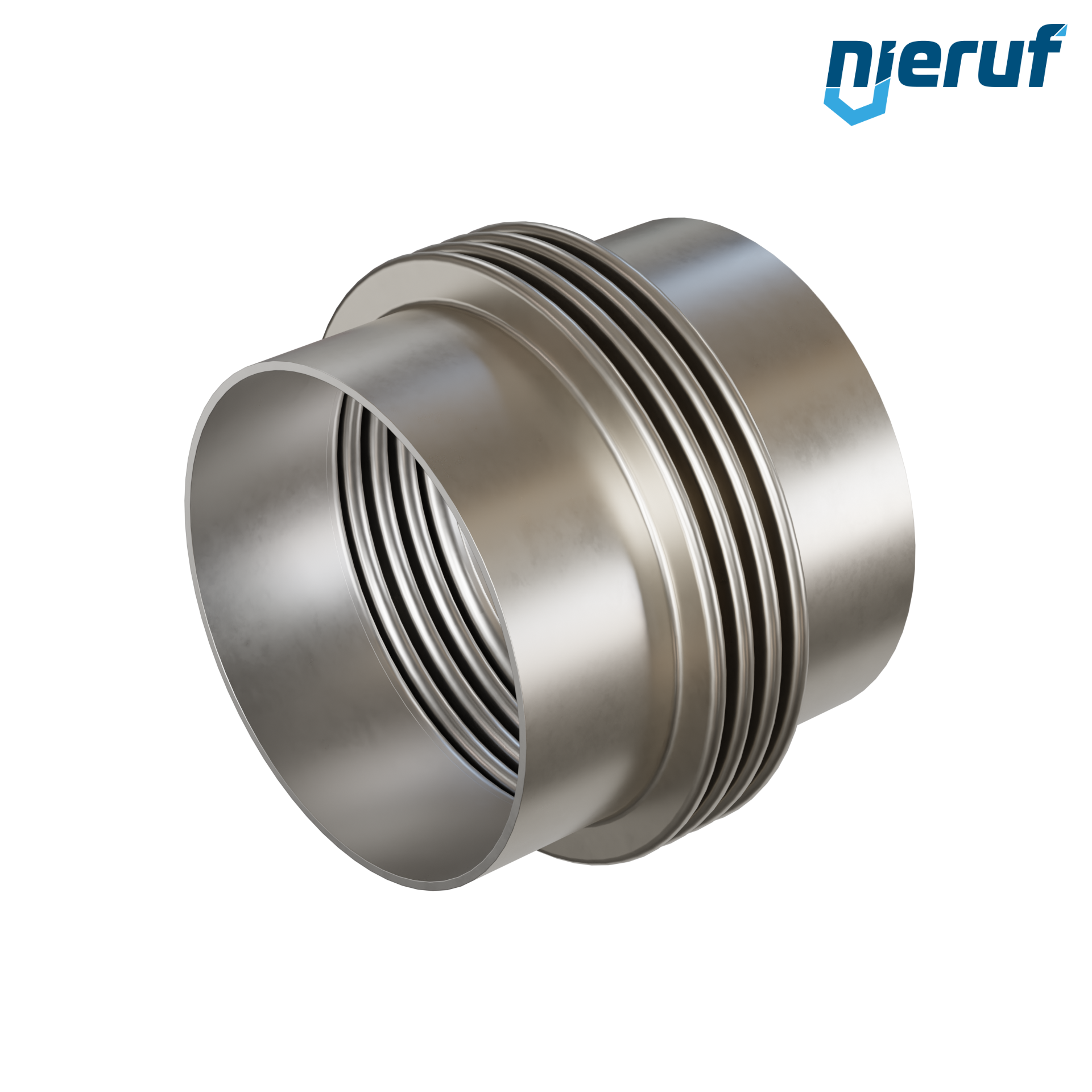 Giunto di dilatazione assiale DN250 - 273mm versione KP05 estremità a saldare in acciaio inox e manicotto in acciaio inox
