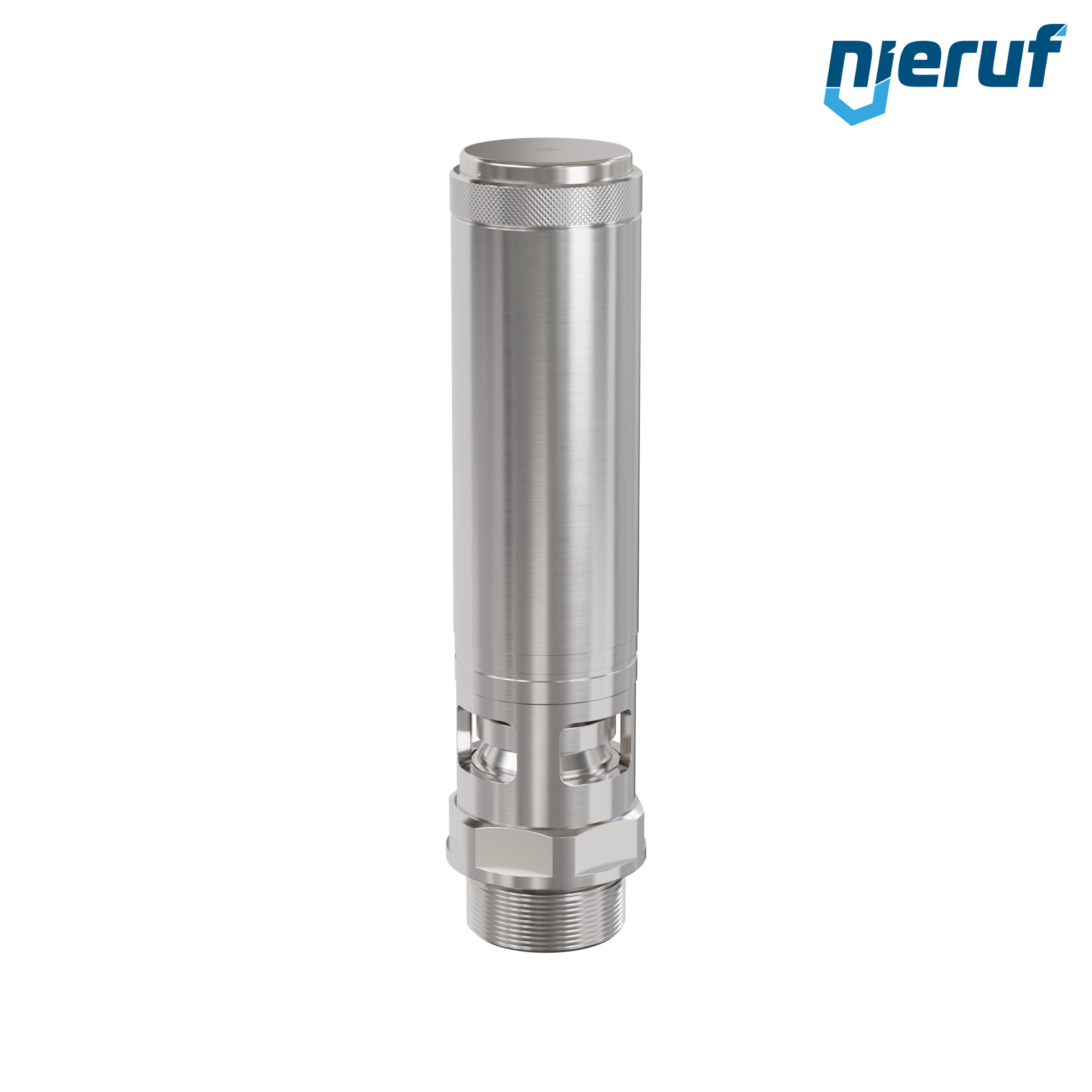 valvola di sicurezza 1 1/2" M SV02 per aria compressa PTFE acciaio inox pressione di taratura 0,2 - 25,0 bar