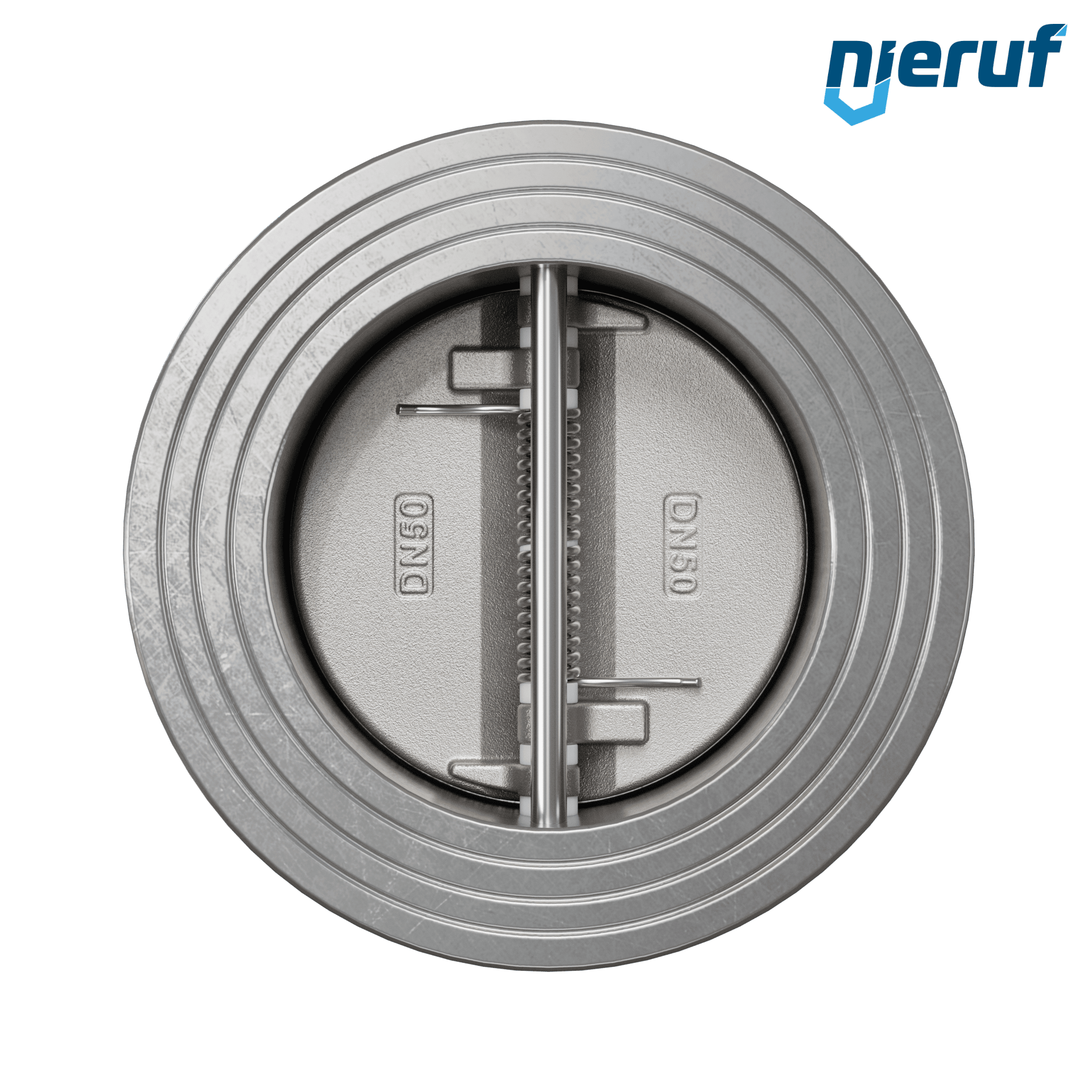 valvola di ritegno a doppio battente DN50 DR03 acciaio inossidabile 1.4408 FKM (Viton)