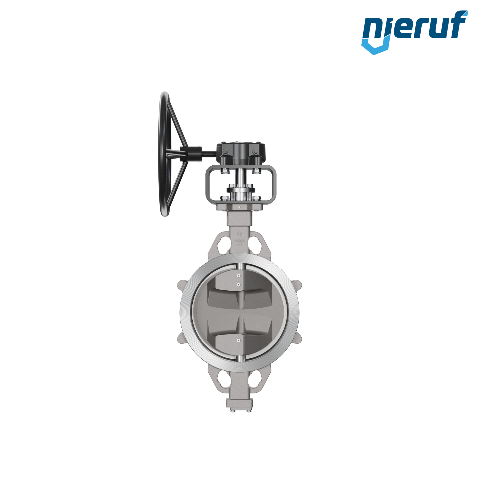 valvola a farfalla triplo eccentrico acciaio inox AK13 DN 300 PN10-40 ANSI150-300 volantino