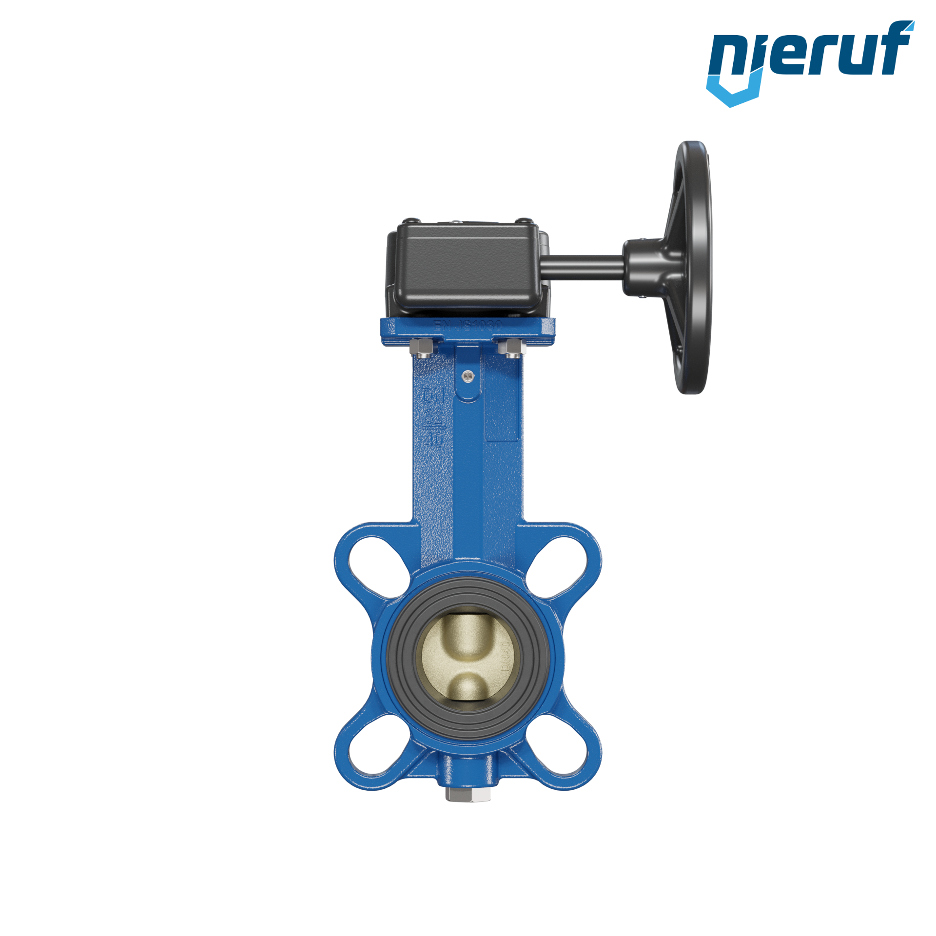 valvola a farfalla per l'acqua di mare DN 32 PN6-PN10-PN16 & ANSI150 AK15 volantino