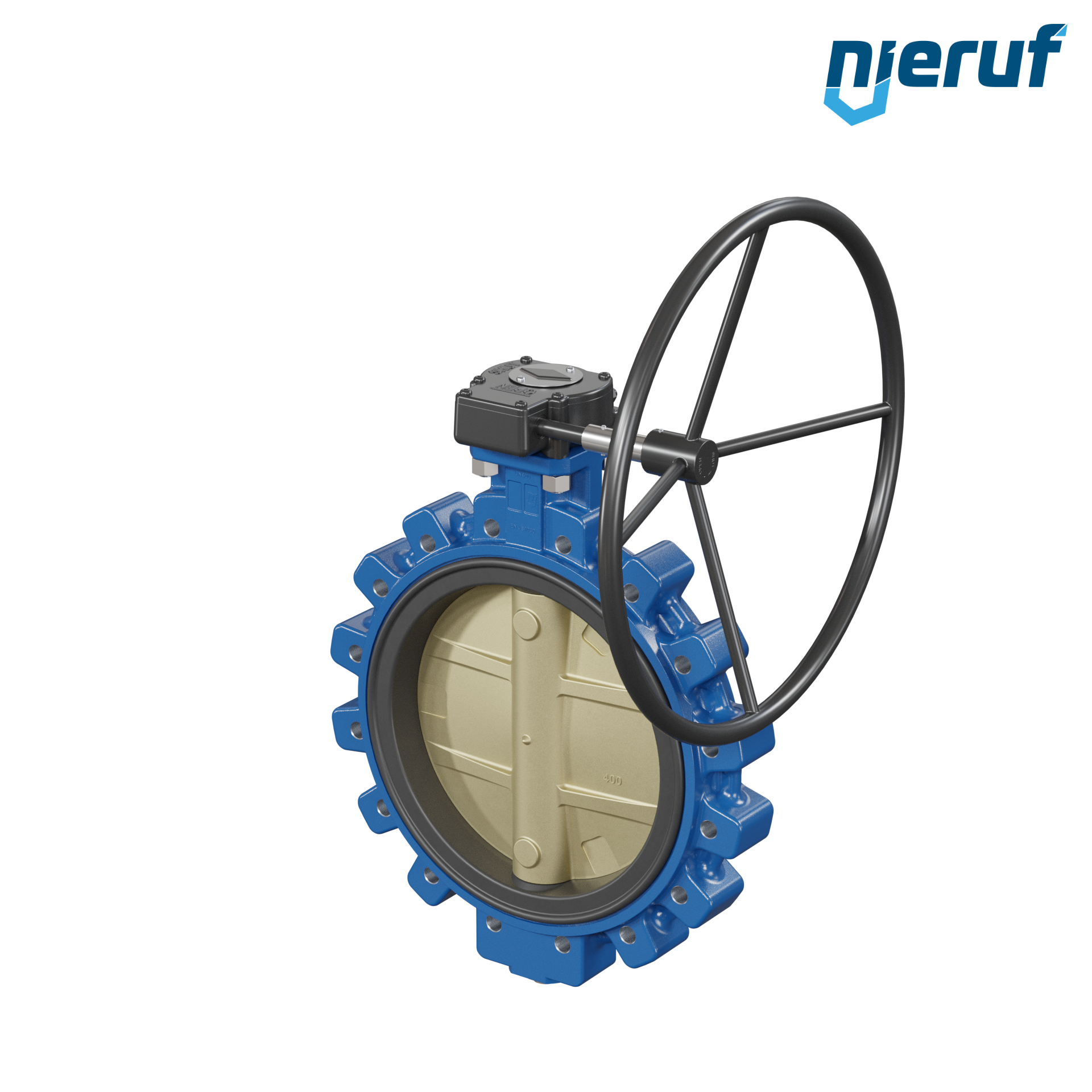 valvola a farfalla per l'acqua di mare DN 400 PN10 AK16 volantino
