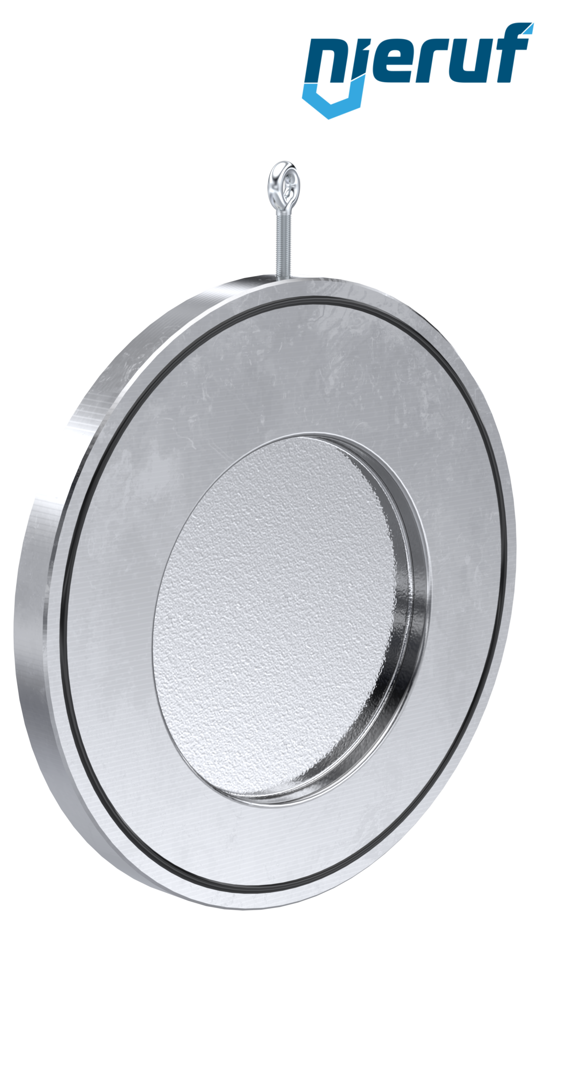 Zwischenflansch-Rückschlagklappe DN250 ZR02 Edelstahl 1.4408 FKM (Viton)