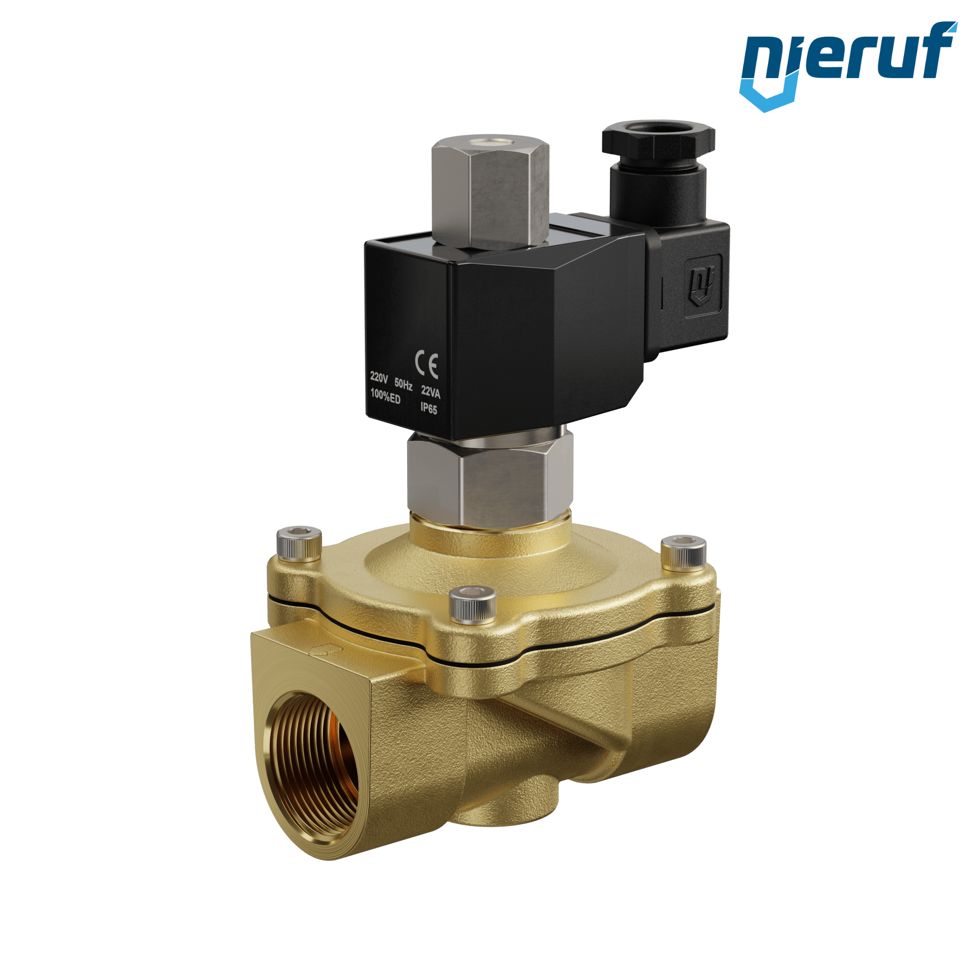 elettrovalvola DN25 G 1" pollici ottone MV06 FKM 230V 50Hz NO