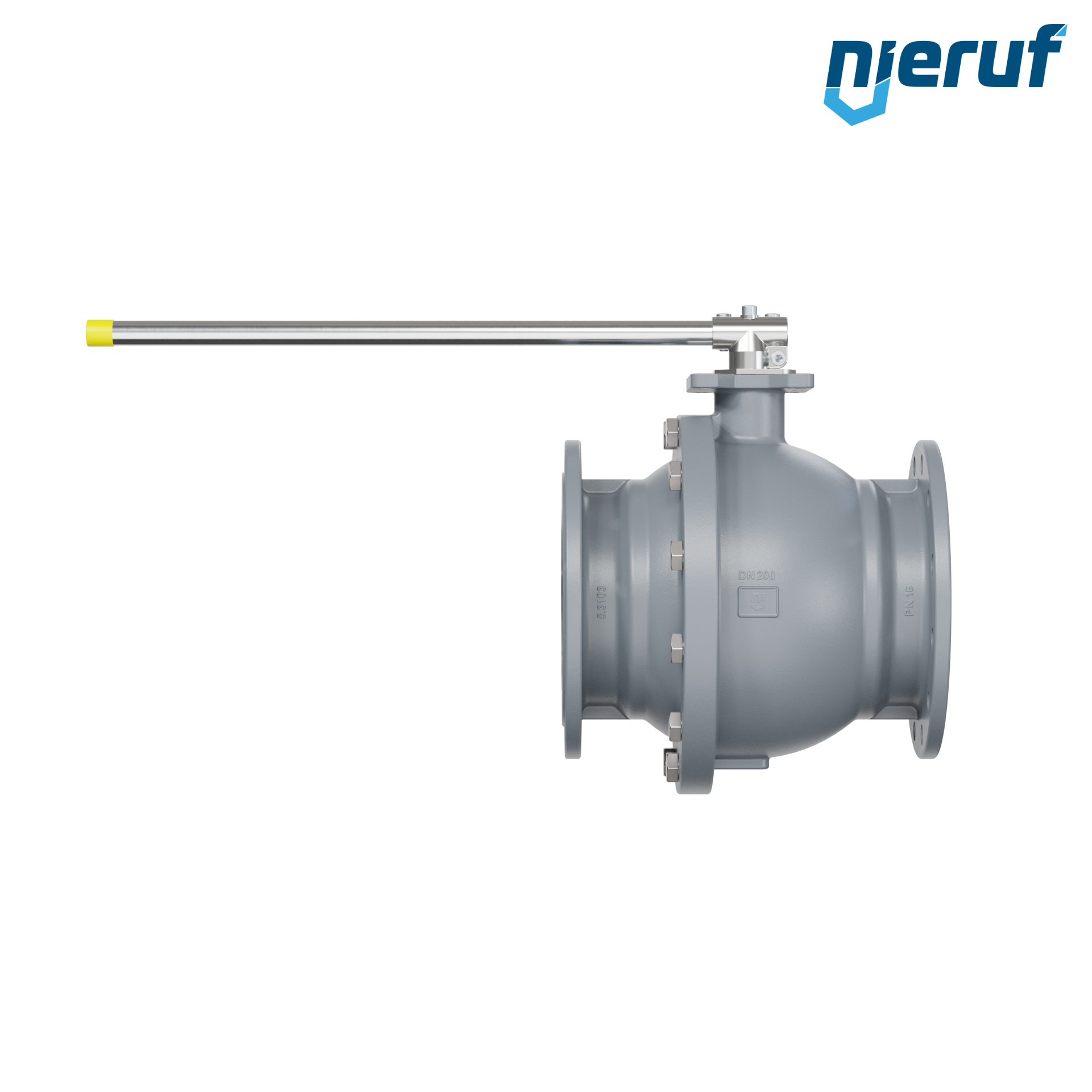 valvola a sfera flangiata DN200 FK01 ghisa sferoidale GJS 400-18 sfera in acciaio cromato DVGW gas