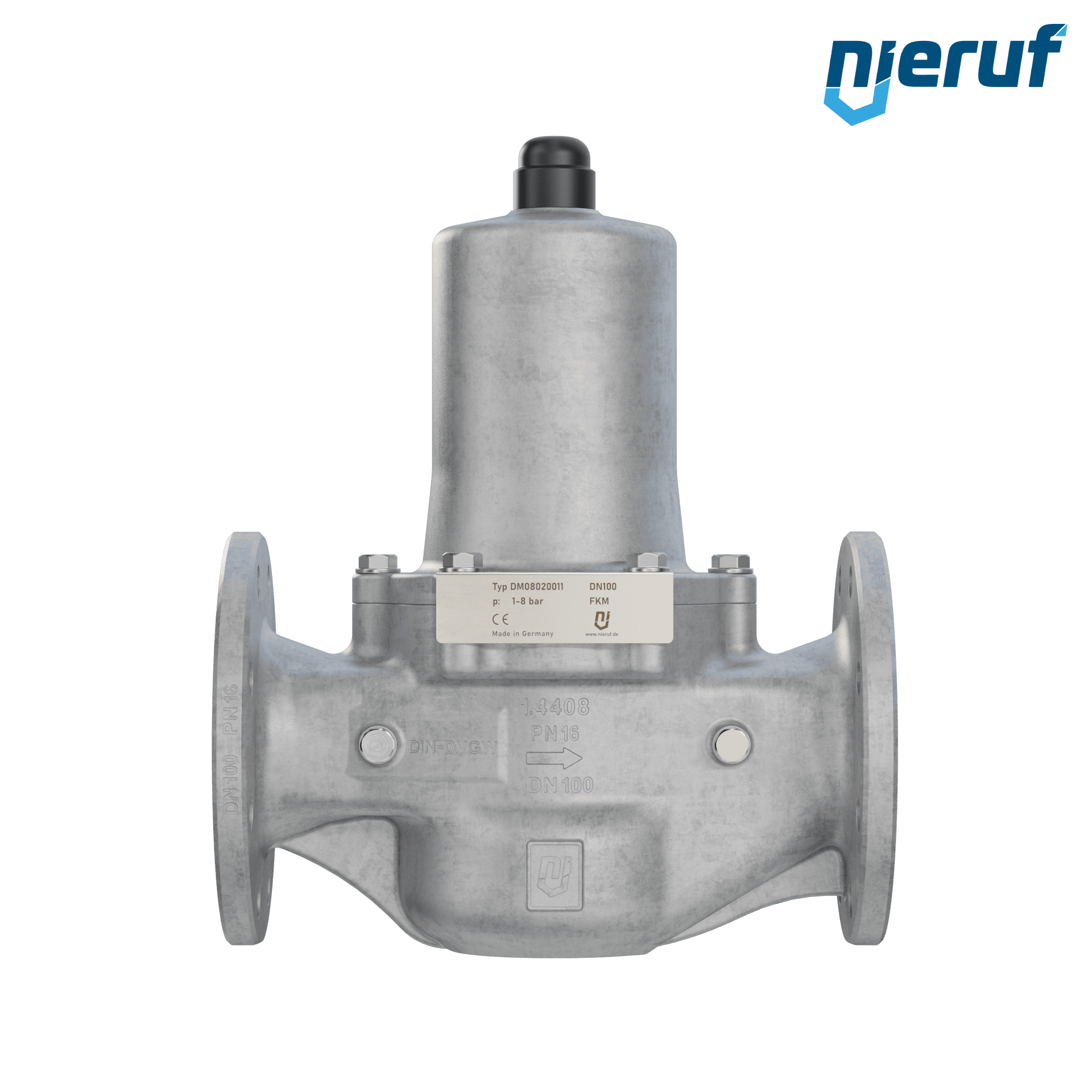 riduttore di pressione flangiato DN 100 PN16 DM08 acciaio inossidabile FKM 1.0 - 8.0 bar