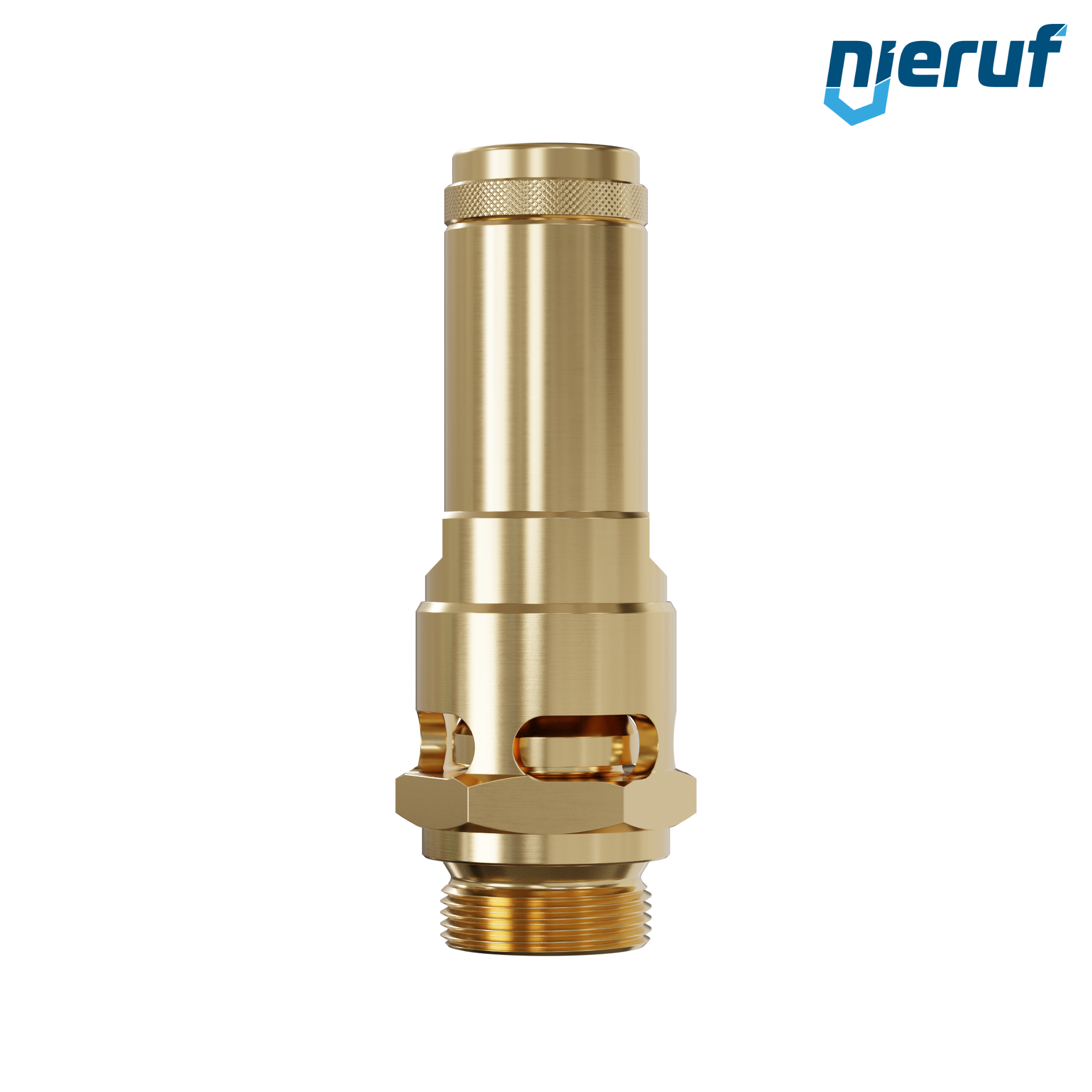 valvola di sicurezza 1" M SV01 per aria compressa ottone PTFE taratura di pressione 0,2 - 25,0 bar