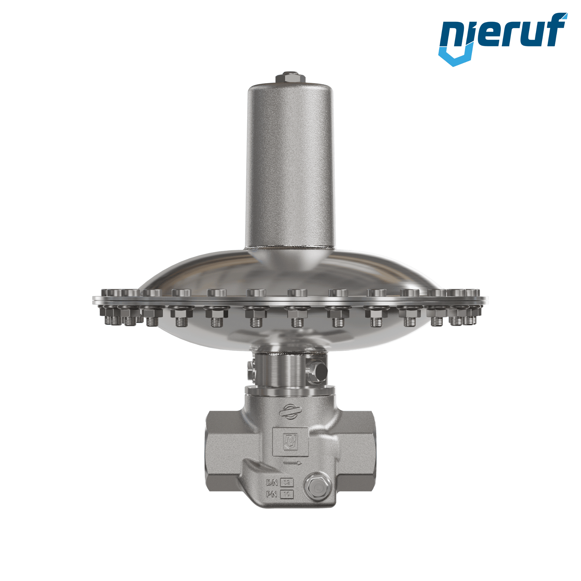 valvola di troppo pieno in millibar 1 1/4" pollici filettat. int UV18 acciaio inossidabile EPDM / PTFE 50 - 500 mbar