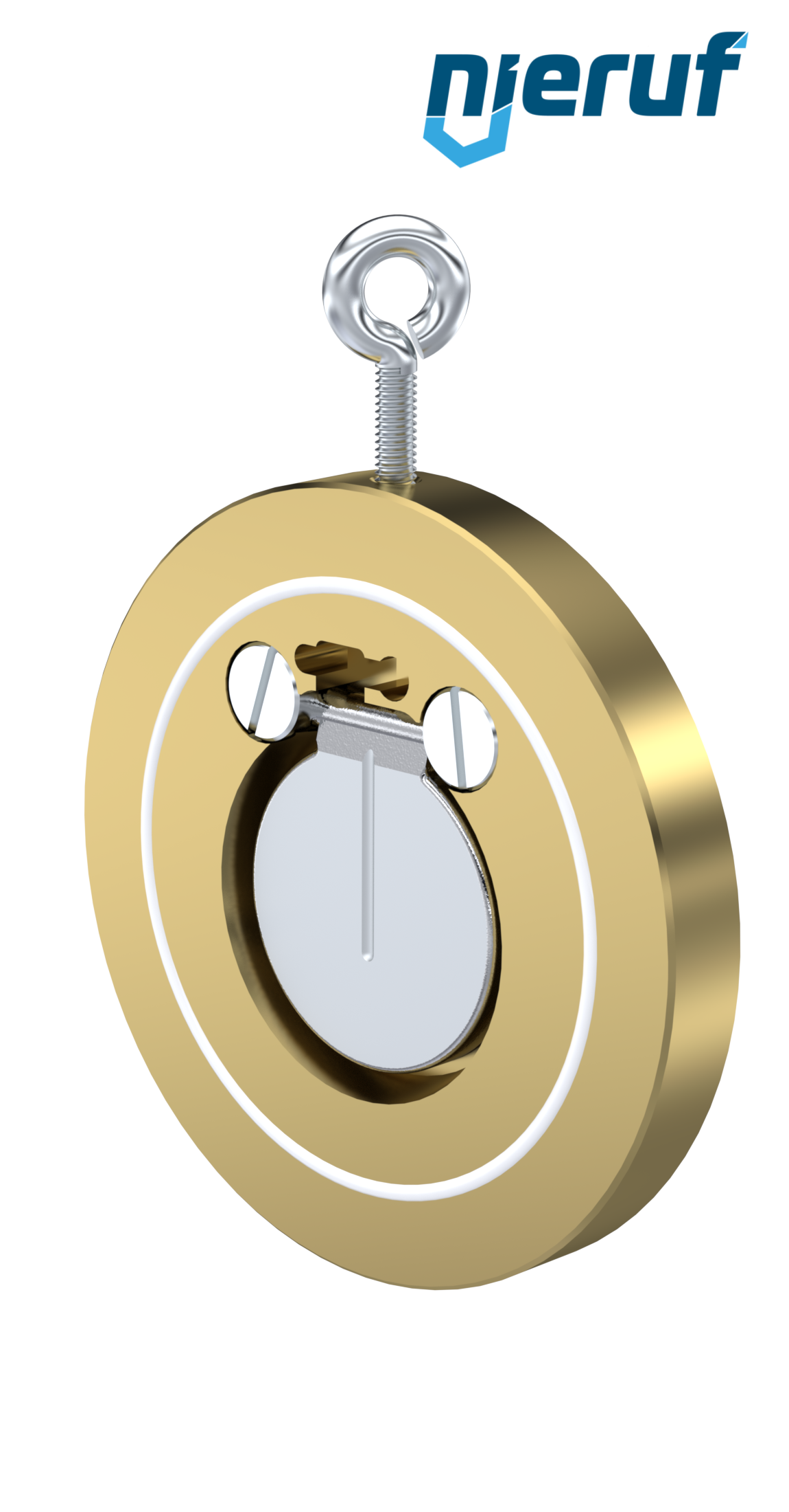 Zwischenflansch-Rückschlagklappe DN50 ZR09 Alubronze 2.0975 PTFE