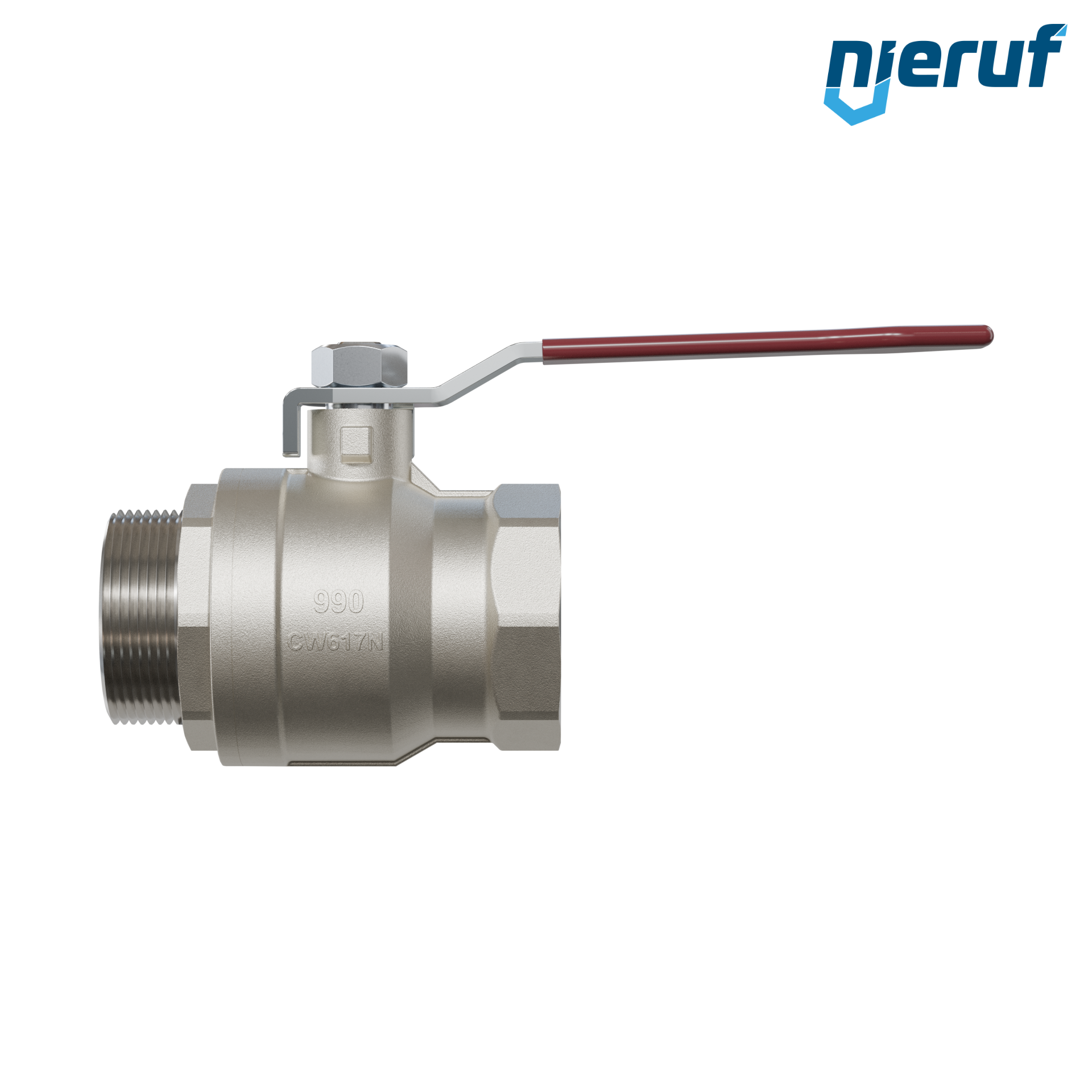 valvola a sfera a 2 vie DN32 - 1 1/4" pollici GK01 filettatura F x M