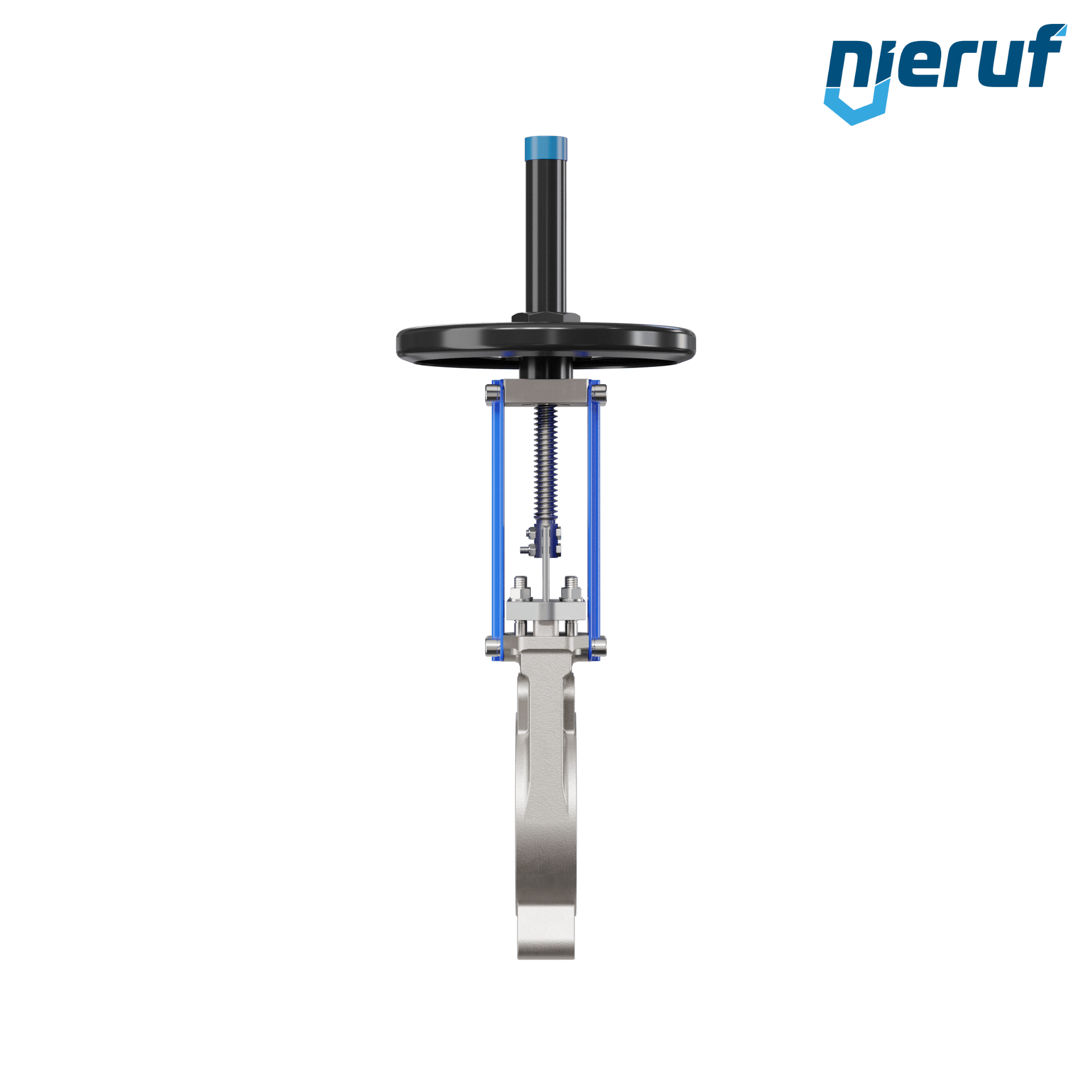 valvola a ghigliottina DN 125 SR03 EPDM manovella / volante
