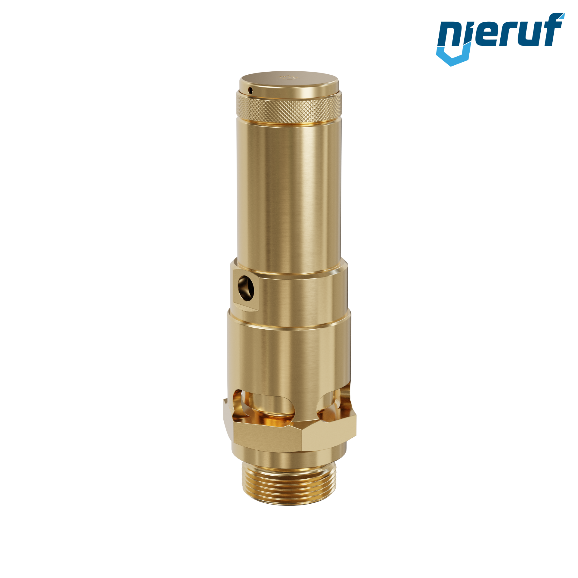 valvola di sicurezza 3/4" M SV01 per aria compressa PTFE ottone taratura pressione 0,2 - 25,0 bar