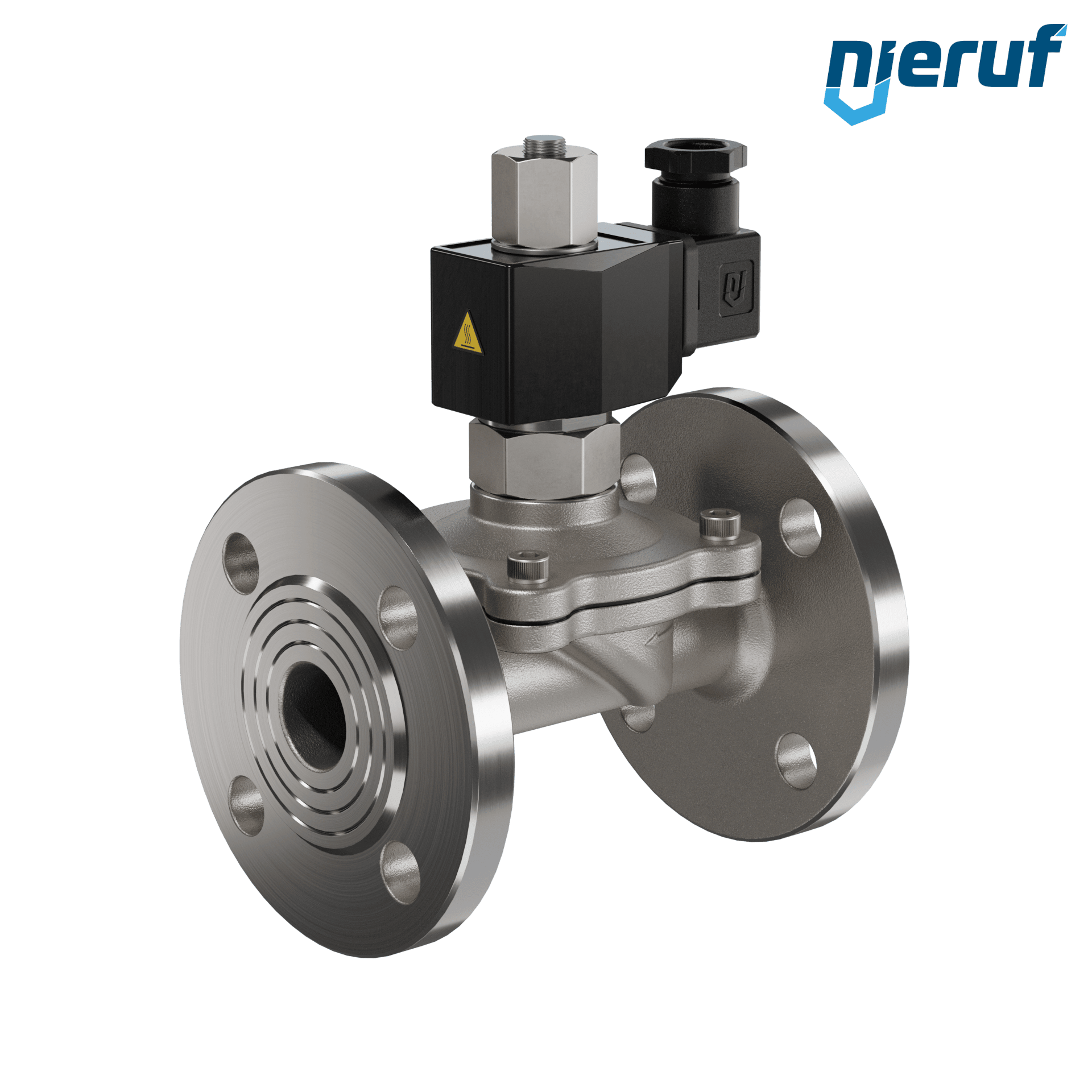 flangia elettrovalvola DN25 acciaio inossidabile FV01 EPDM 24V DC NO