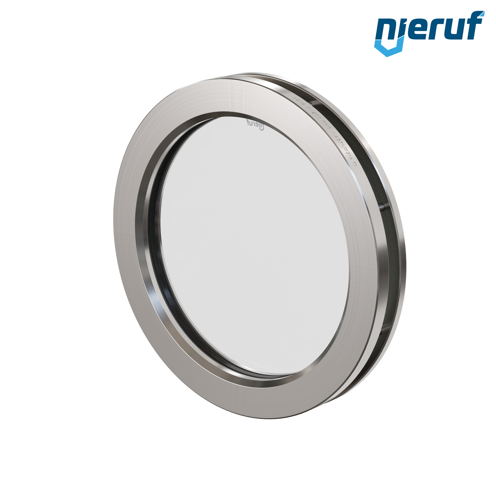 oblò di osservazione per serbatoi DN200 BS04 acciaio inossidabile 1.4571 EPDM vetro borosilicato 0,0 bar