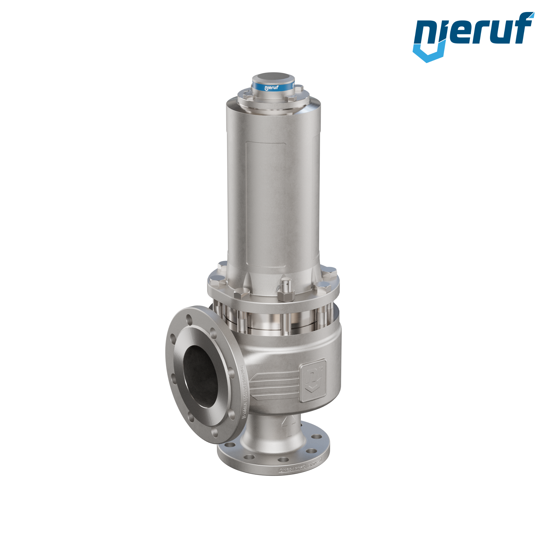 valvola di sicurezza con cappello a tenuta di gas & manicotto di tenuta DN65/DN100 SF04, PTFE, senza dispositivo di sollevamento