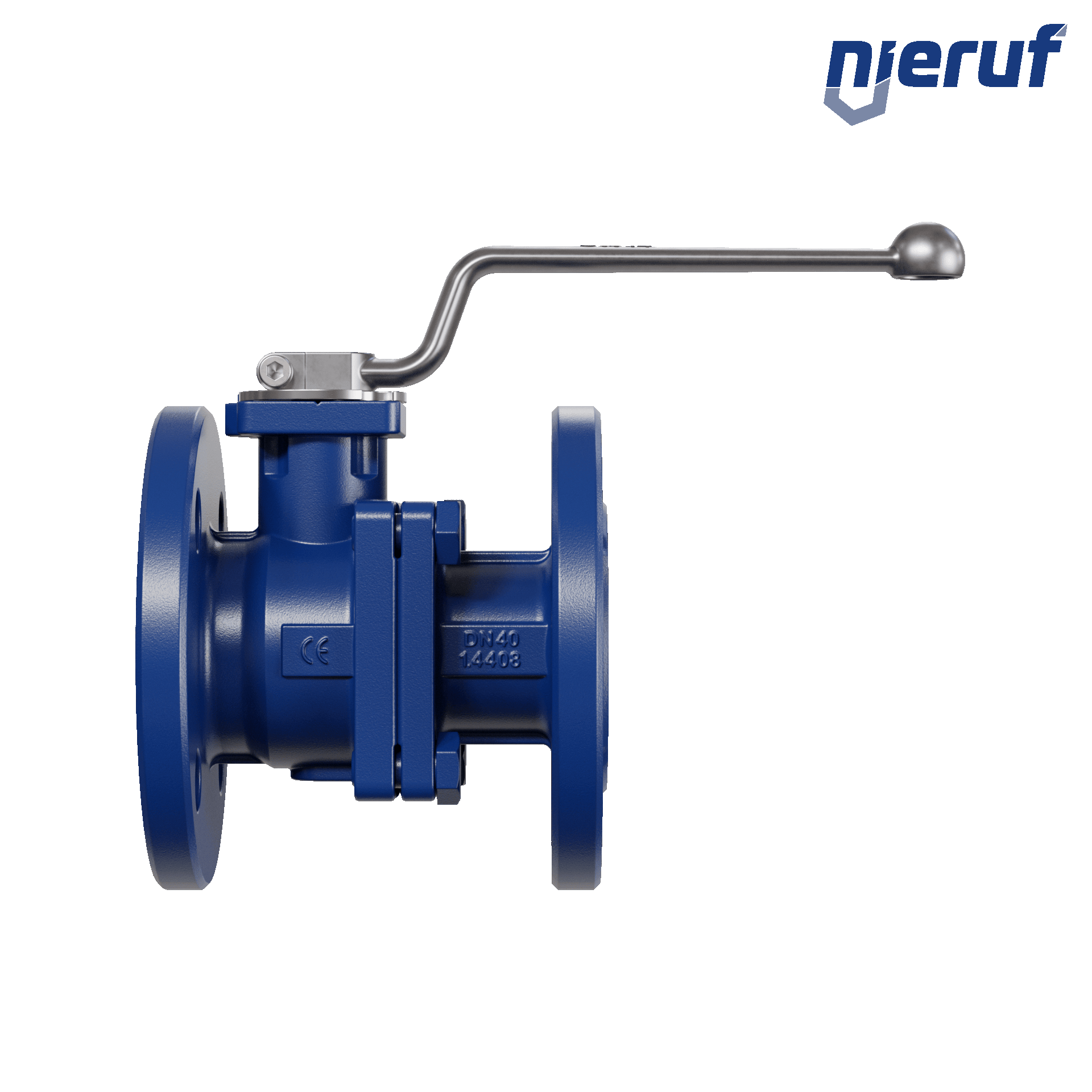 valvola a sfera flangiata per alte temperature FK12 DN40 PEEK guarnizione