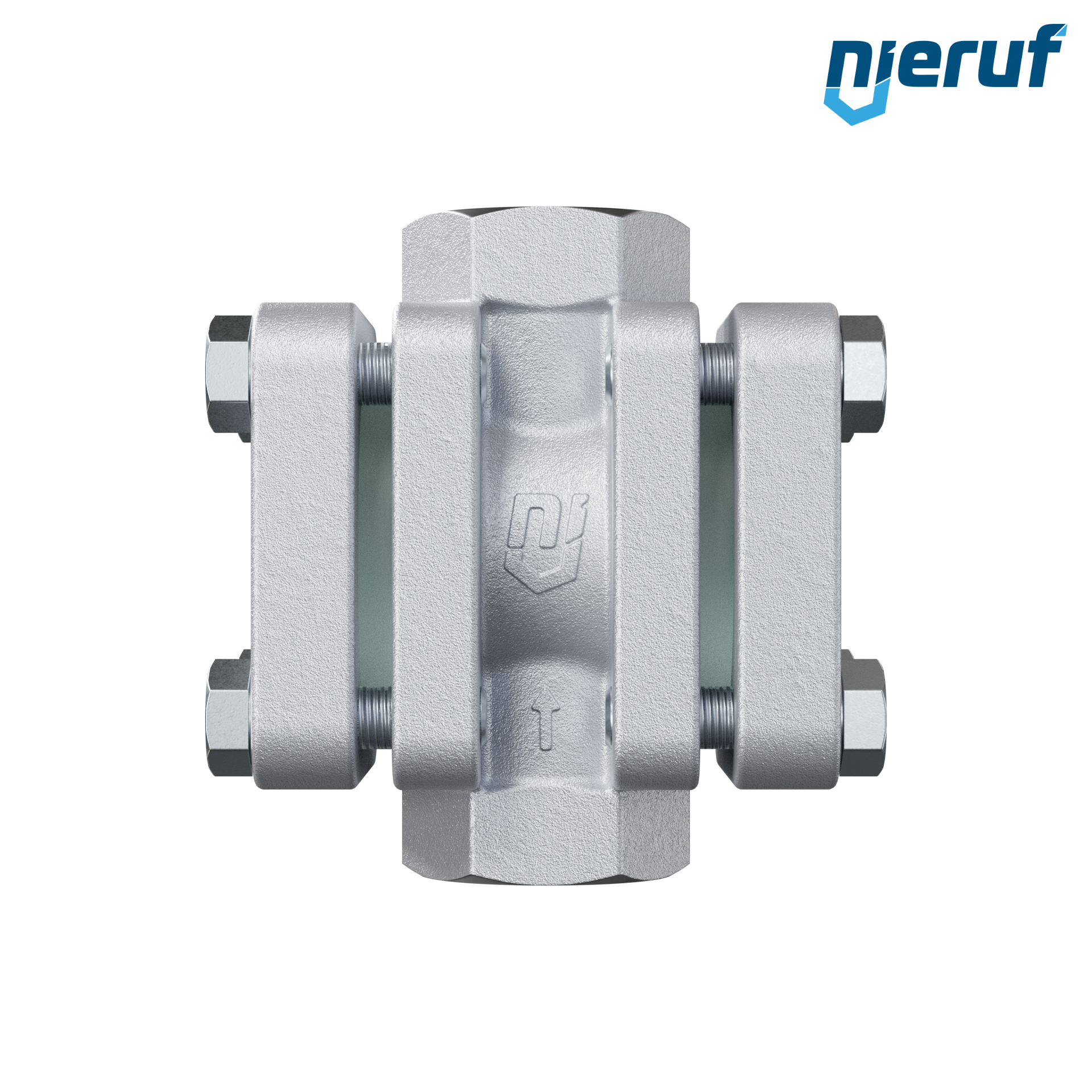 Specola visiva G 3/4" pollici acciaio 1.0619 40 bar filettatura interna BSP vetro borosilicato versione con disco