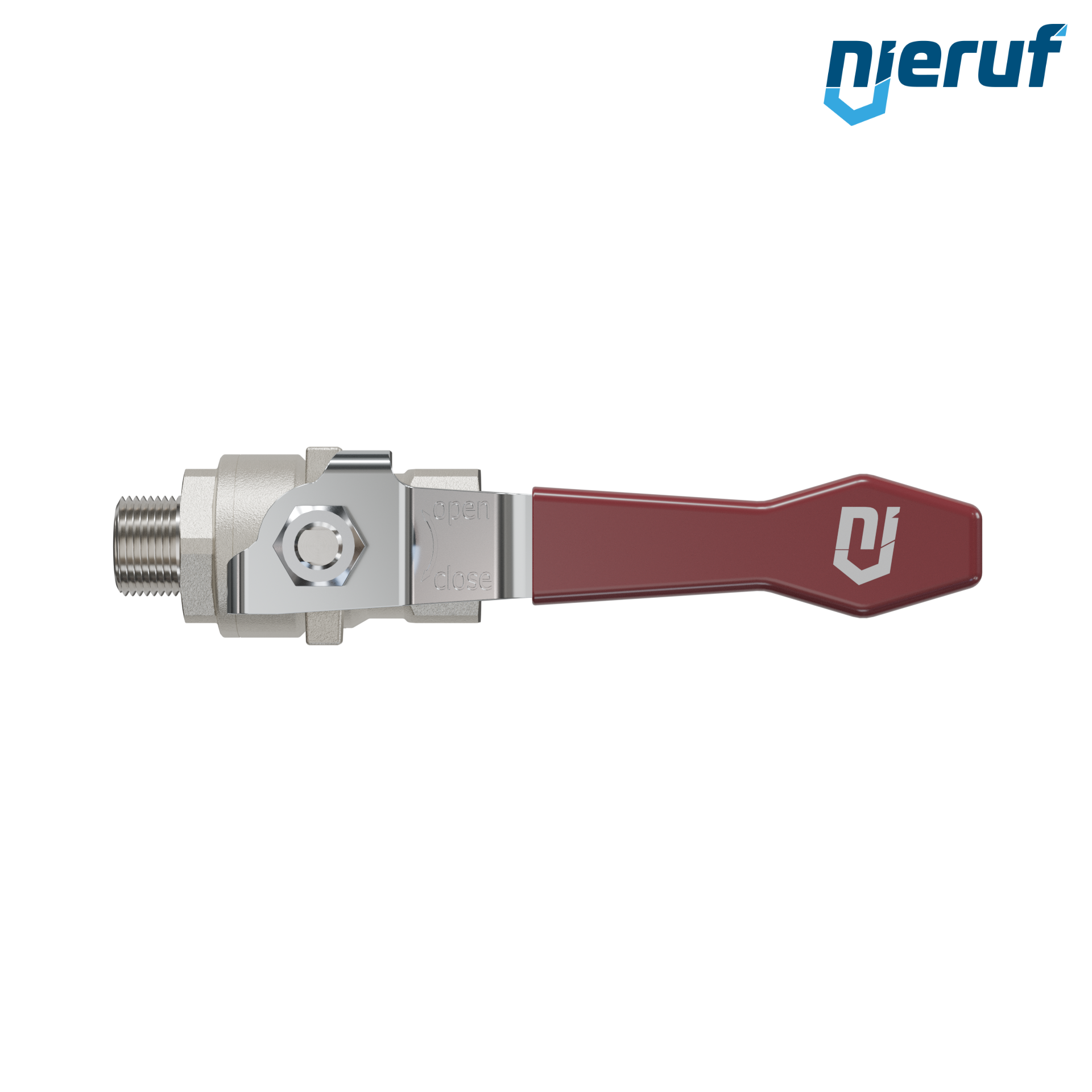 valvola a sfera a 2 vie DN8 - 1/4" pollici GK01 filettatura F x M