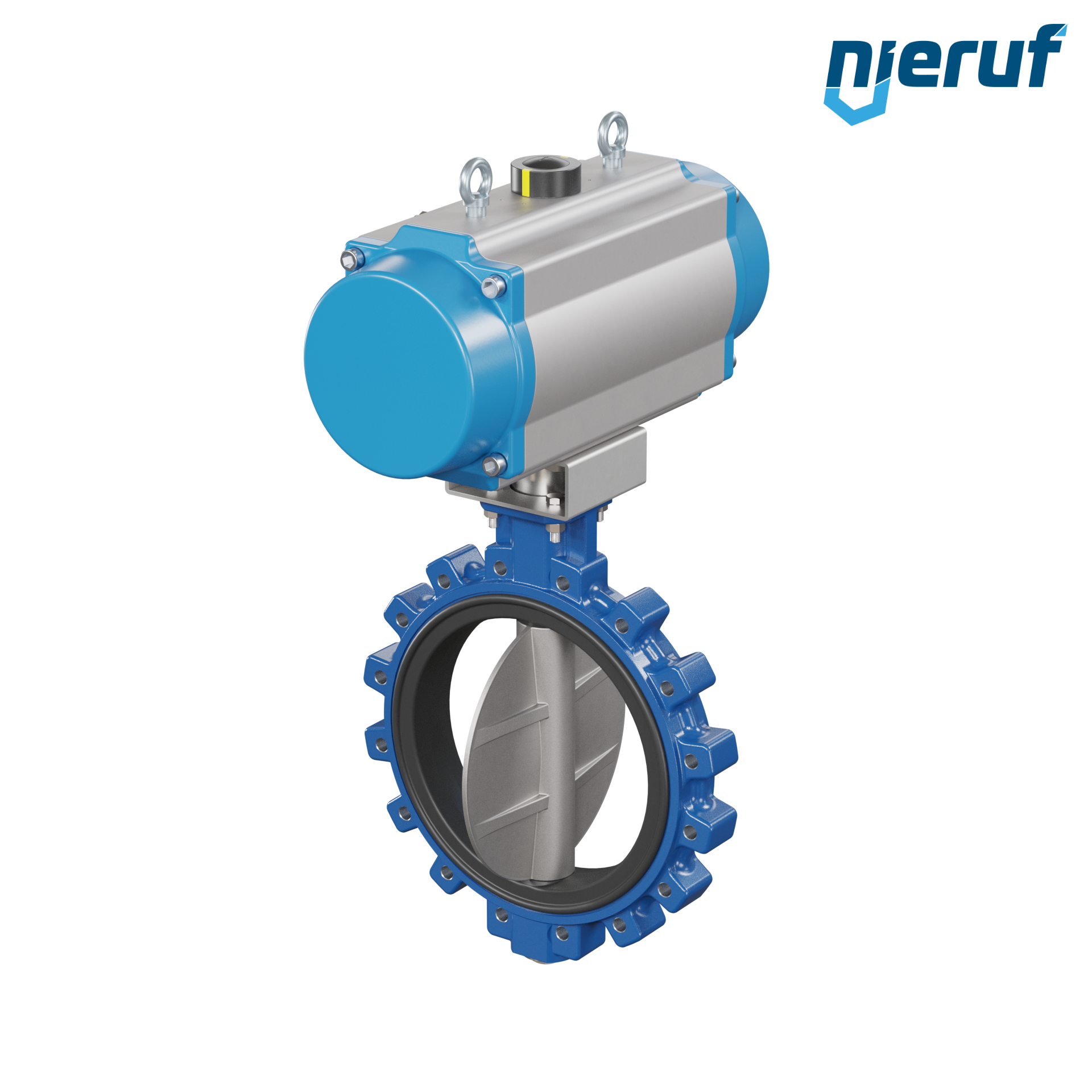 Butterfly valve DN 350 AK02 EPDM high temperature & FDA pneumatic actuator single acting normally open