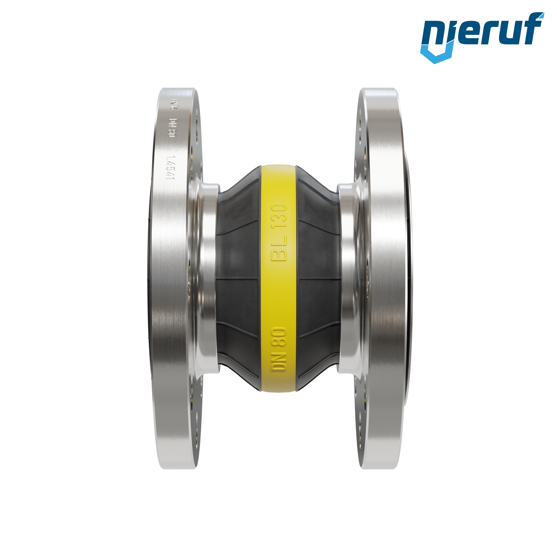 Compensatore piastra di rinforzo DN80 versione KP04 flange in acciaio inox NBR