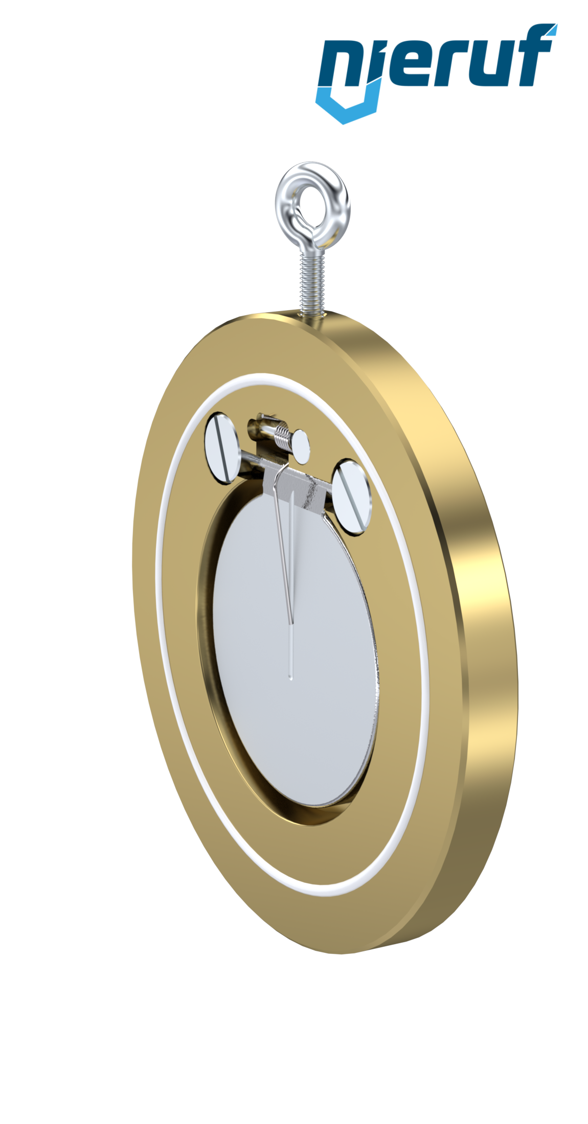 Zwischenflansch-Rückschlagklappe mit Feder DN80 ZR10 Alubronze 2.0975 PTFE