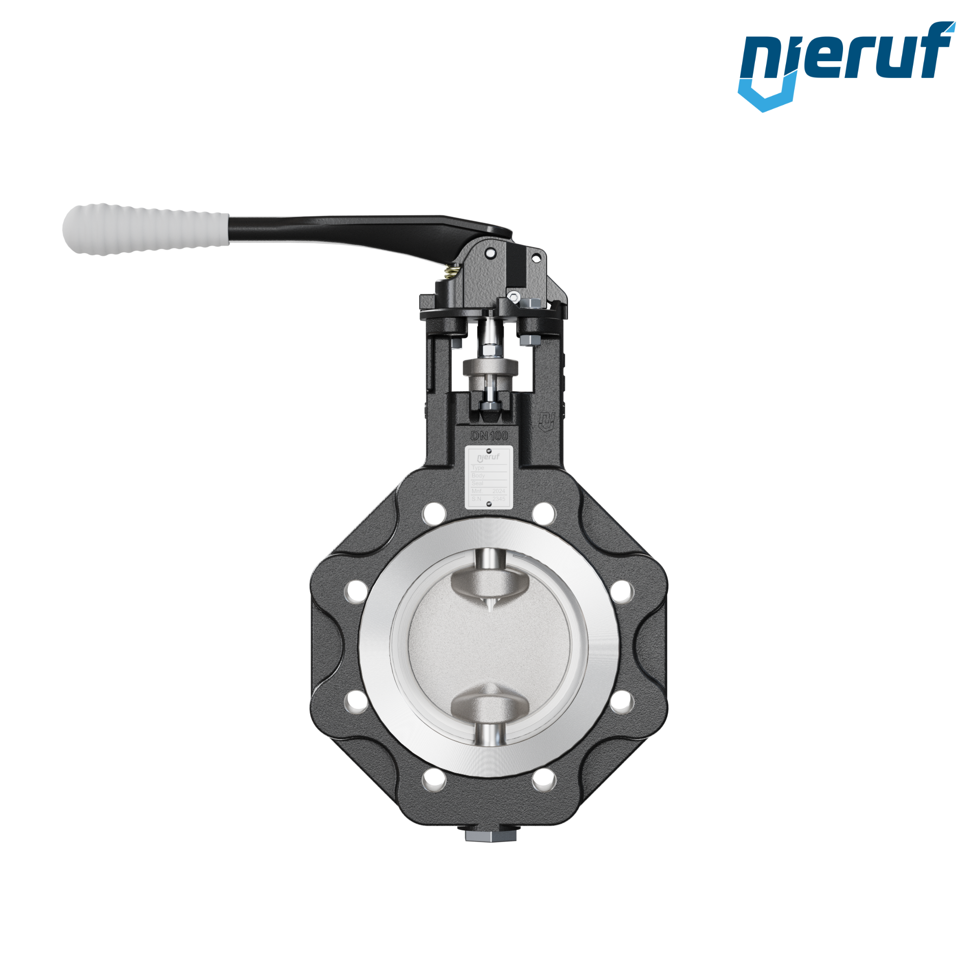 Double offset butterfly-valve AK12 DN 100 ANSI150 lever