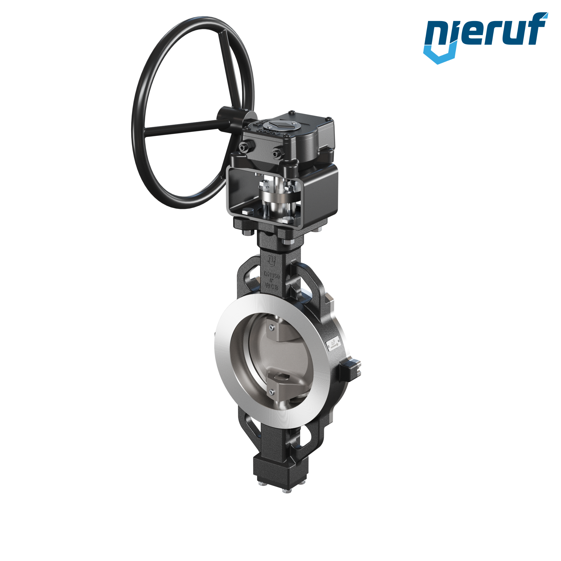 valvola a farfalla triplo eccentrico AK13 DN 150 PN10-40 ANSI150-300 volantino