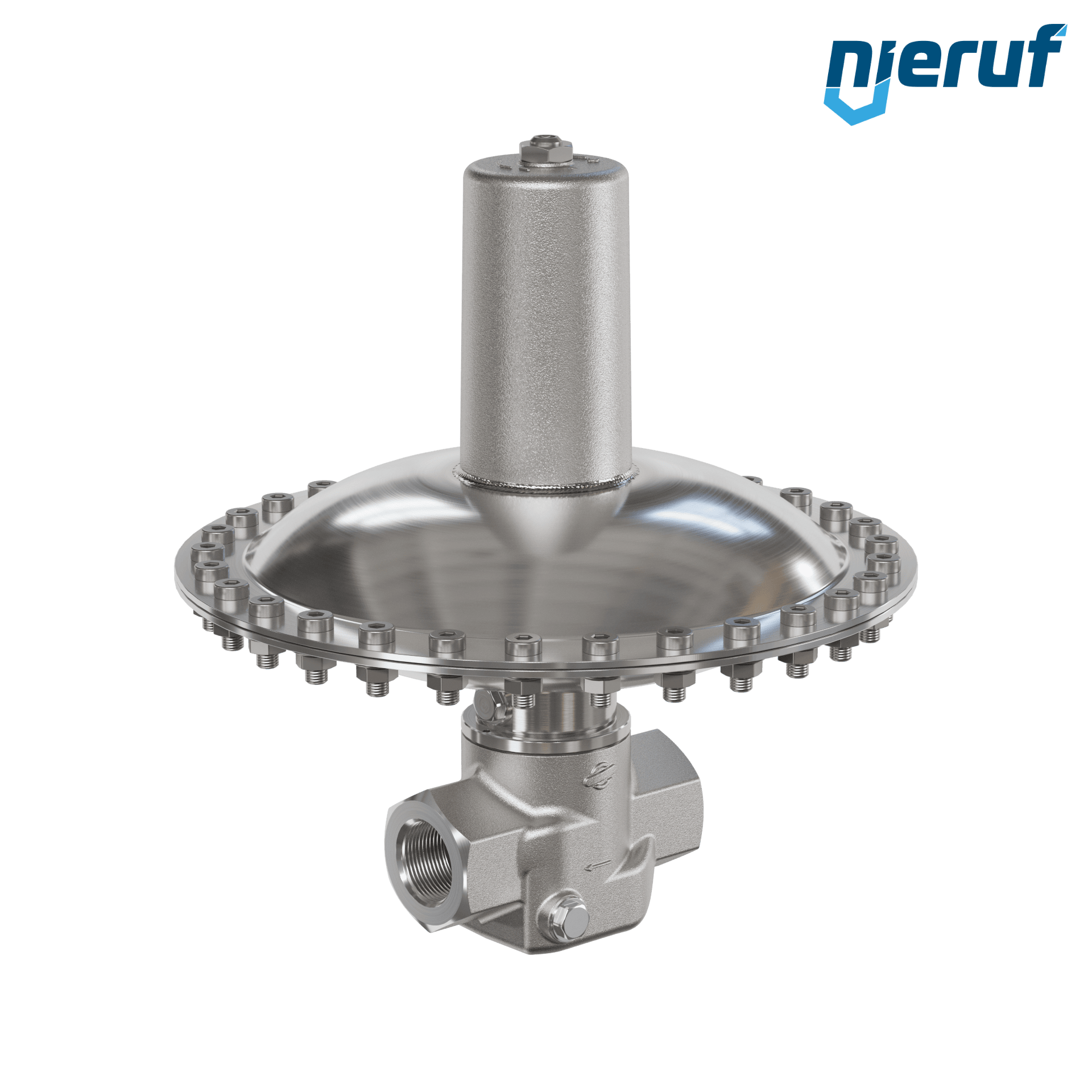 valvola di troppo pieno in millibar 1" pollici filettat. int NPT UV18 acciaio inossidabile EPDM / PTFE 50 - 500 mbar