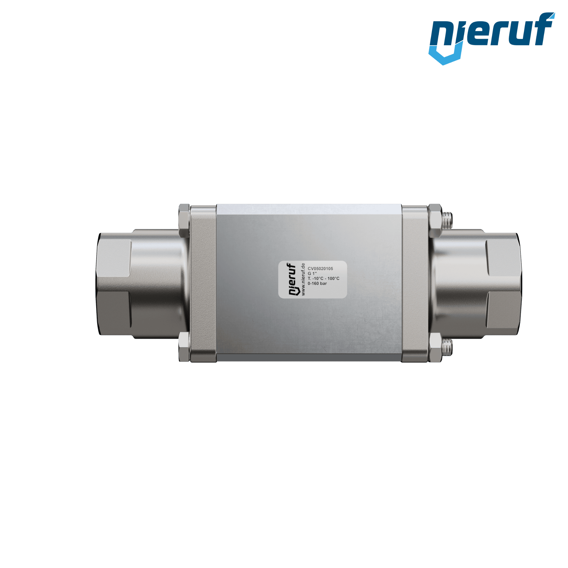 valvola coassiale a 2/2 vie CV05 1" pollici filettatura interna - DN25 acciaio inossidabile max. 160 bar NO