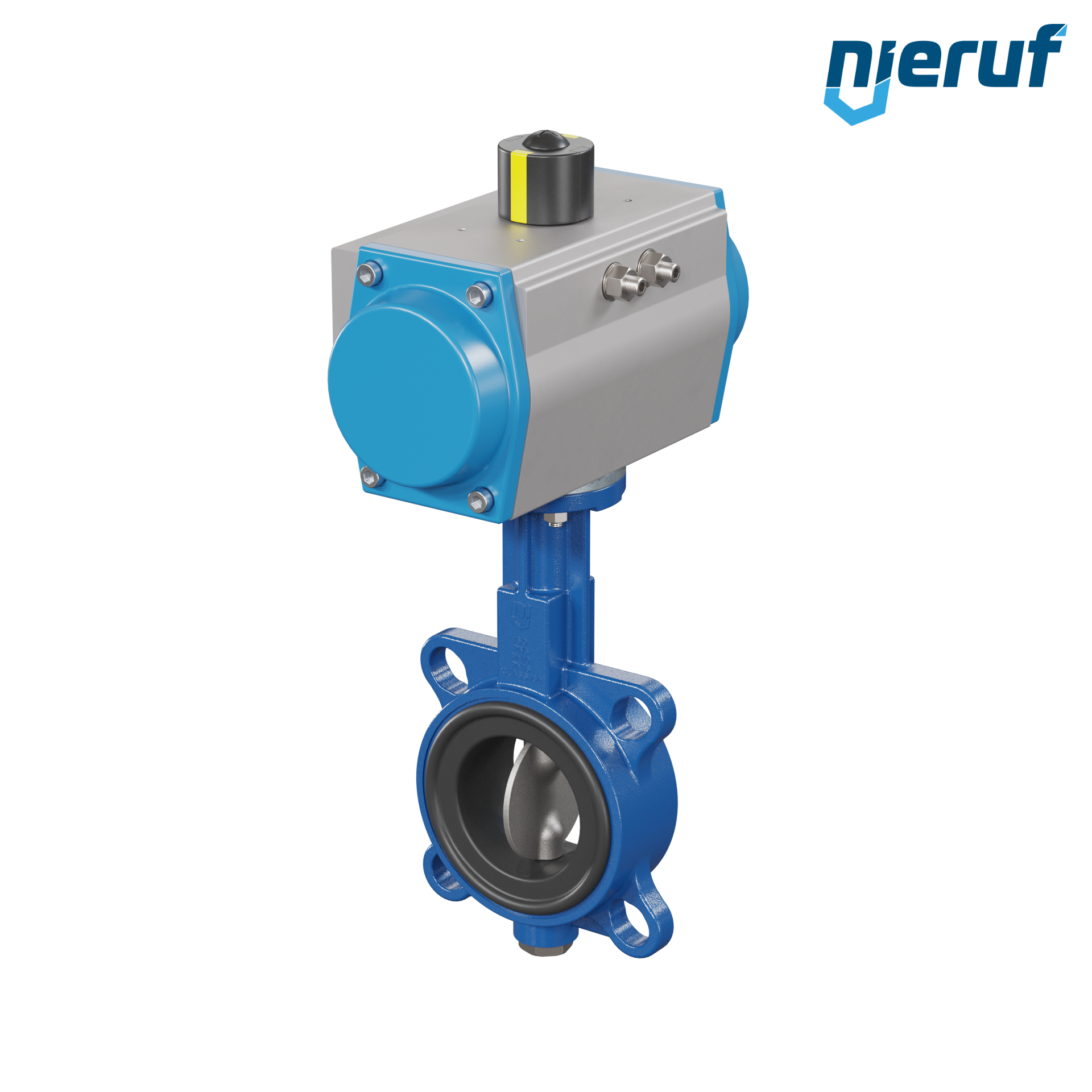 Butterfly valve DN 65 AK01 EPDM DVGW drinking water, WRAS, ACS, W270 pneumatic actuator single acting normally open