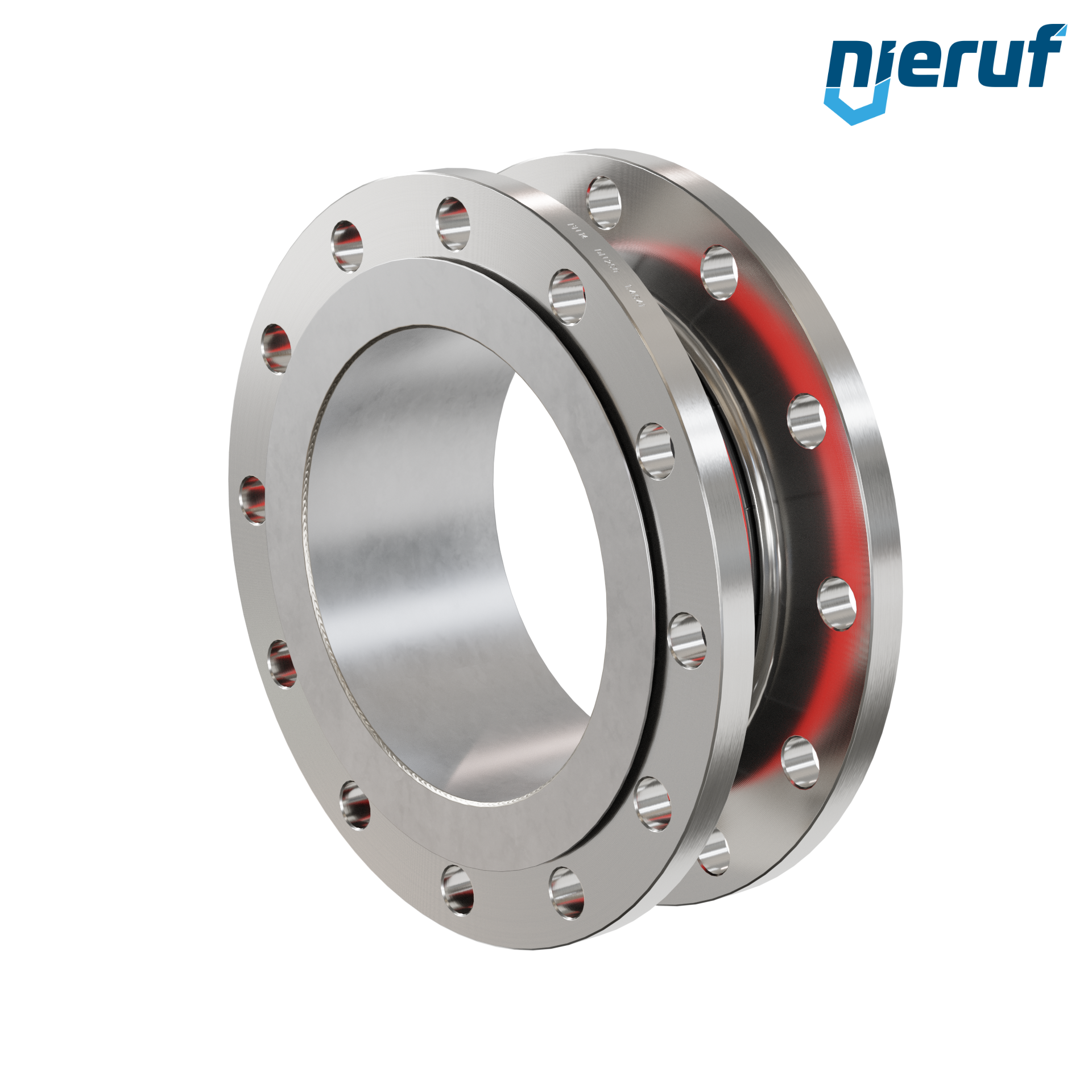 Compensatore in gomma per acqua potabile con convogliatore DN250 PN16 tipo KP04 flange in acciaio inox EPDM