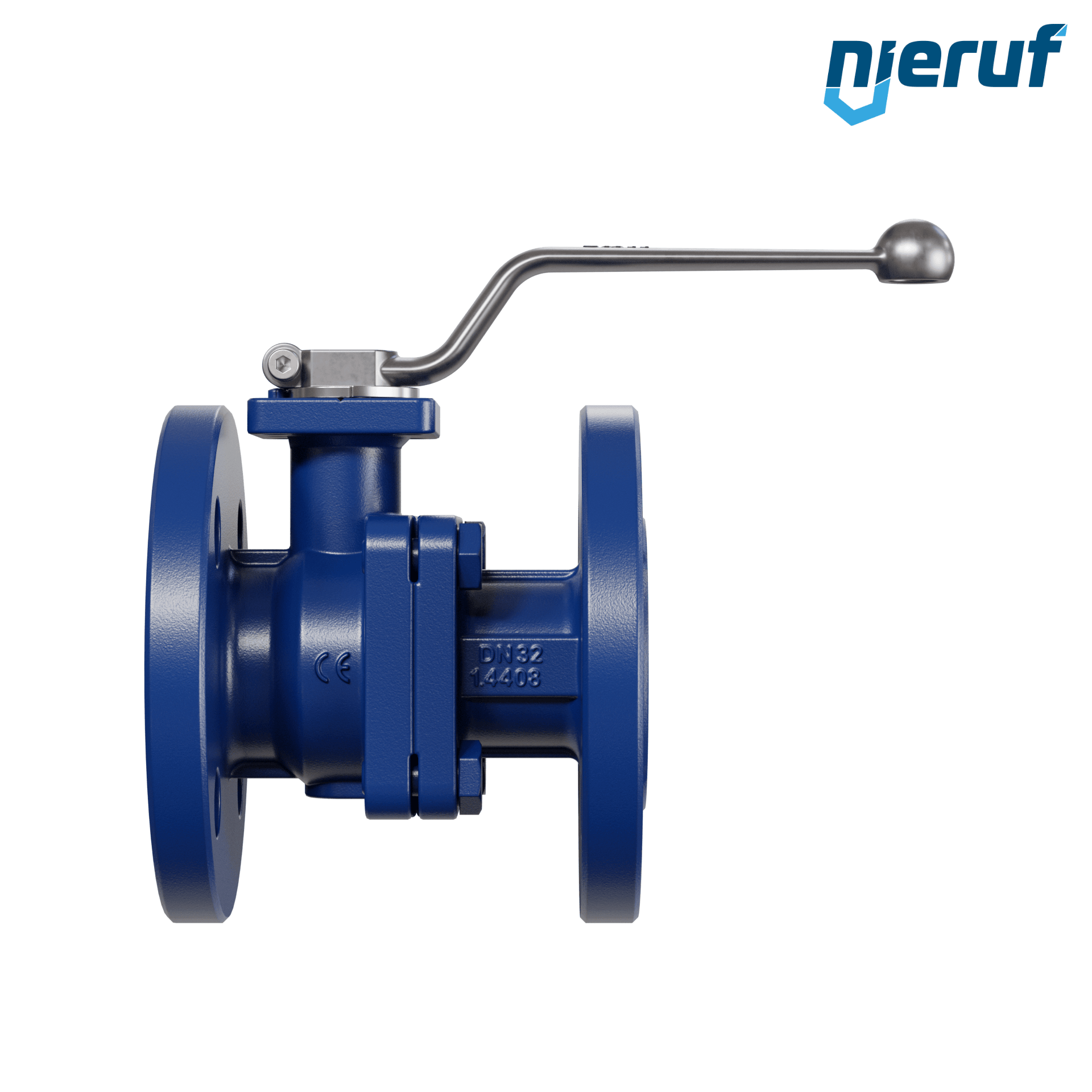 valvola a sfera flangiata per alte temperature FK12 DN32 PN40 in acciaio fuso 1.0619 fino a +25