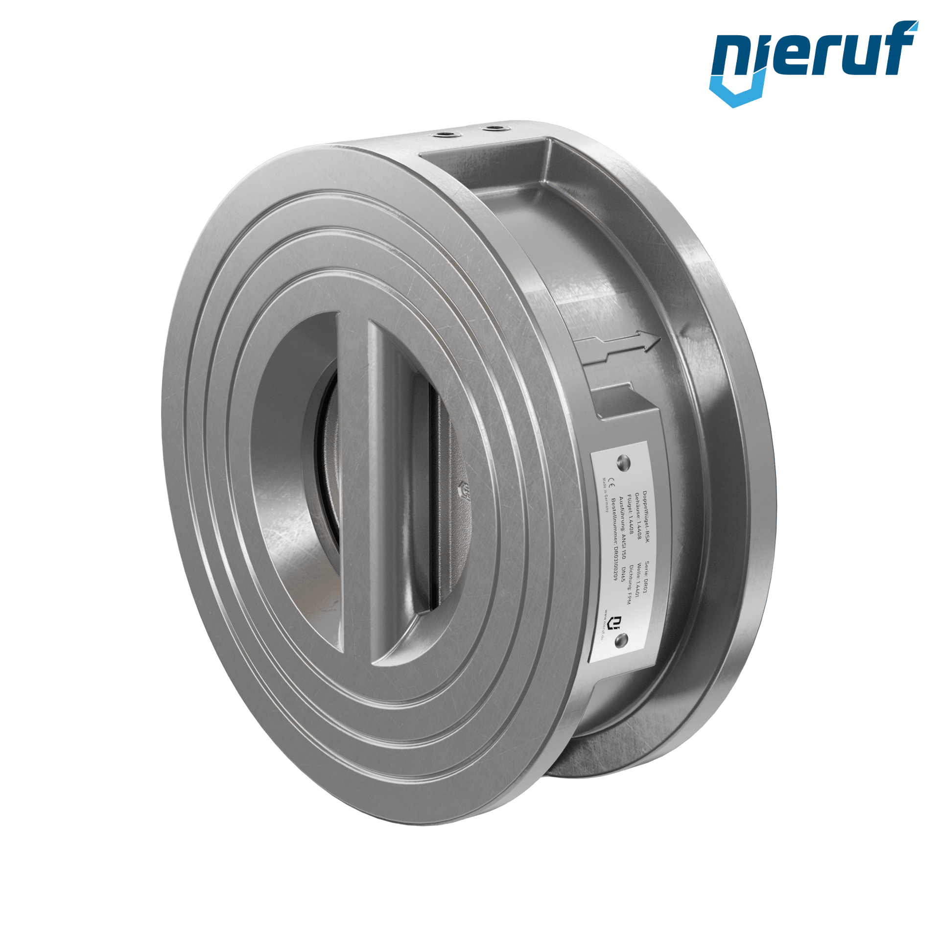 valvola di ritegno a doppio battente DN65 ANSI150 DR03 ANSI 150 acciaio inossidabile 1.4408 FKM