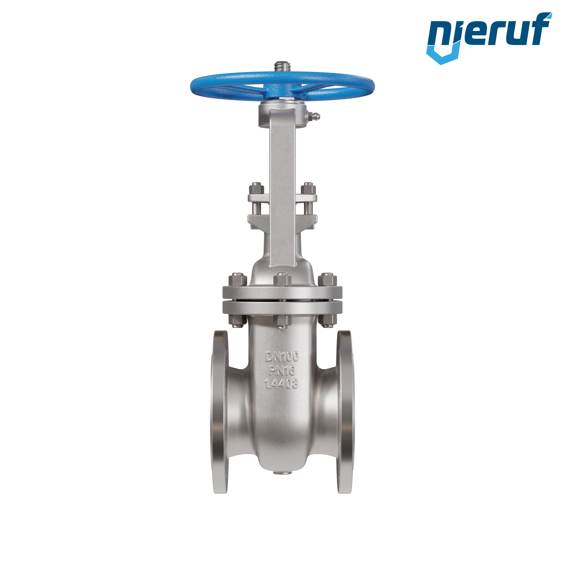 Valvola a saracinesca a corpo piatto in acciaio inox AISI 316 AS03 DN100 PN16