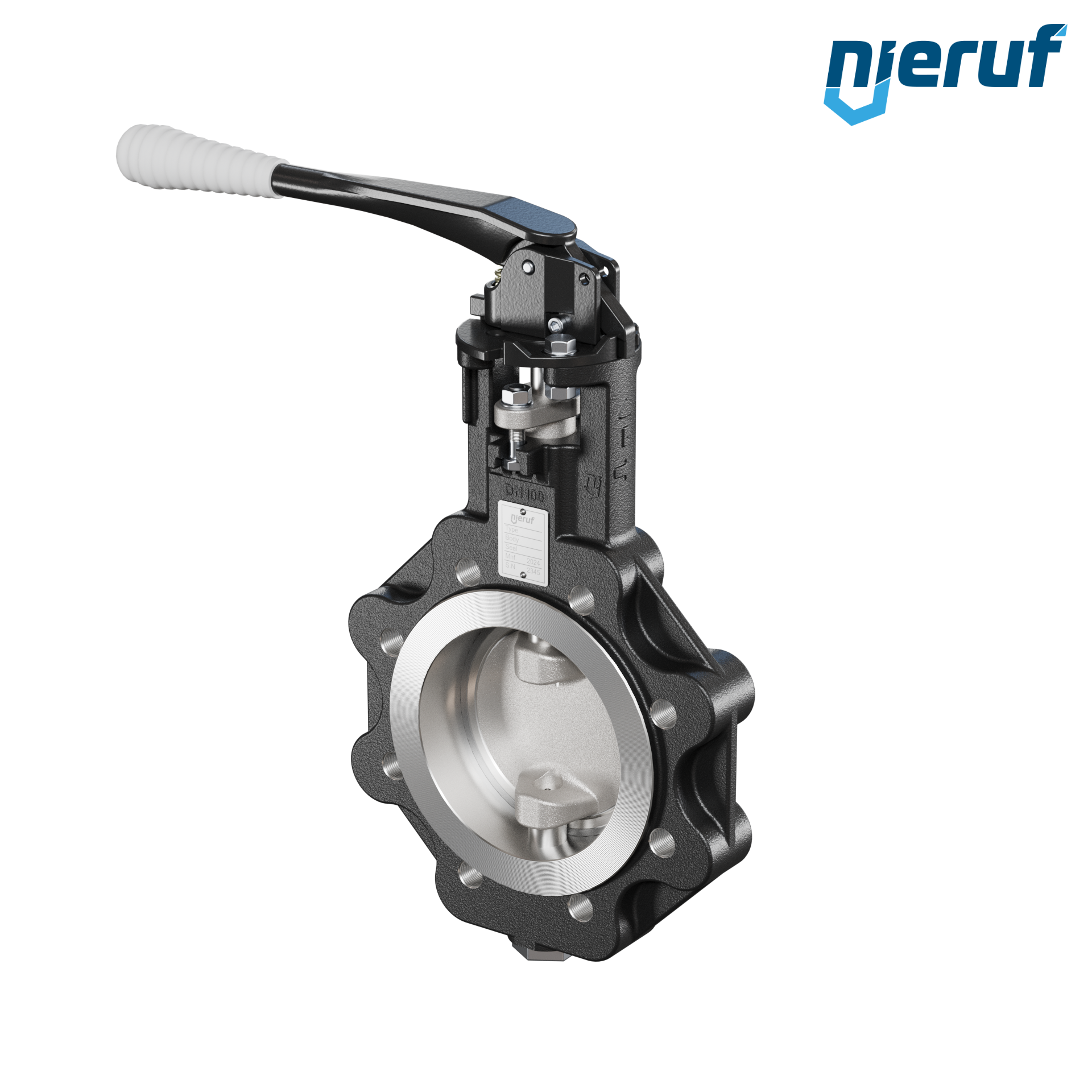 Double offset butterfly-valve AK12 DN 100 ANSI150 lever