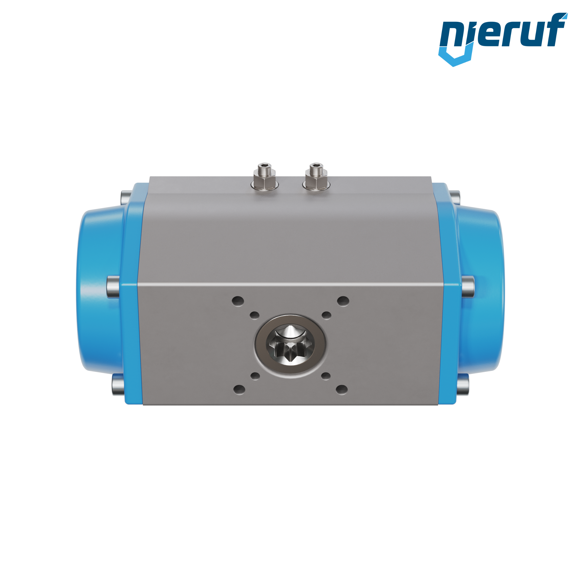attuatore pneumatico AN02 a singolo effetto, apertura a molla versione per alta temperatura GS-125 90° con 12 molle