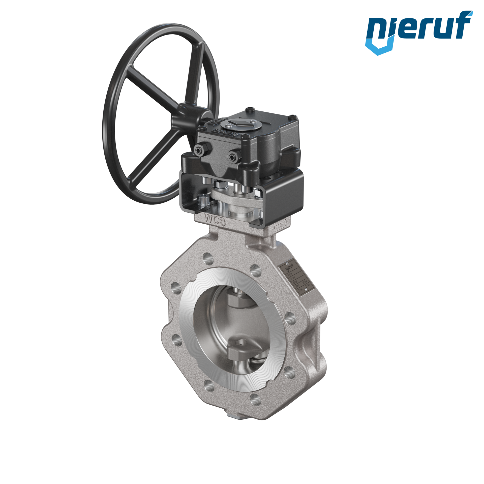 valvola a farfalla triplo eccentrico acciaio inox AK14 DN 80 PN10-40 ANSI150-300 volantino