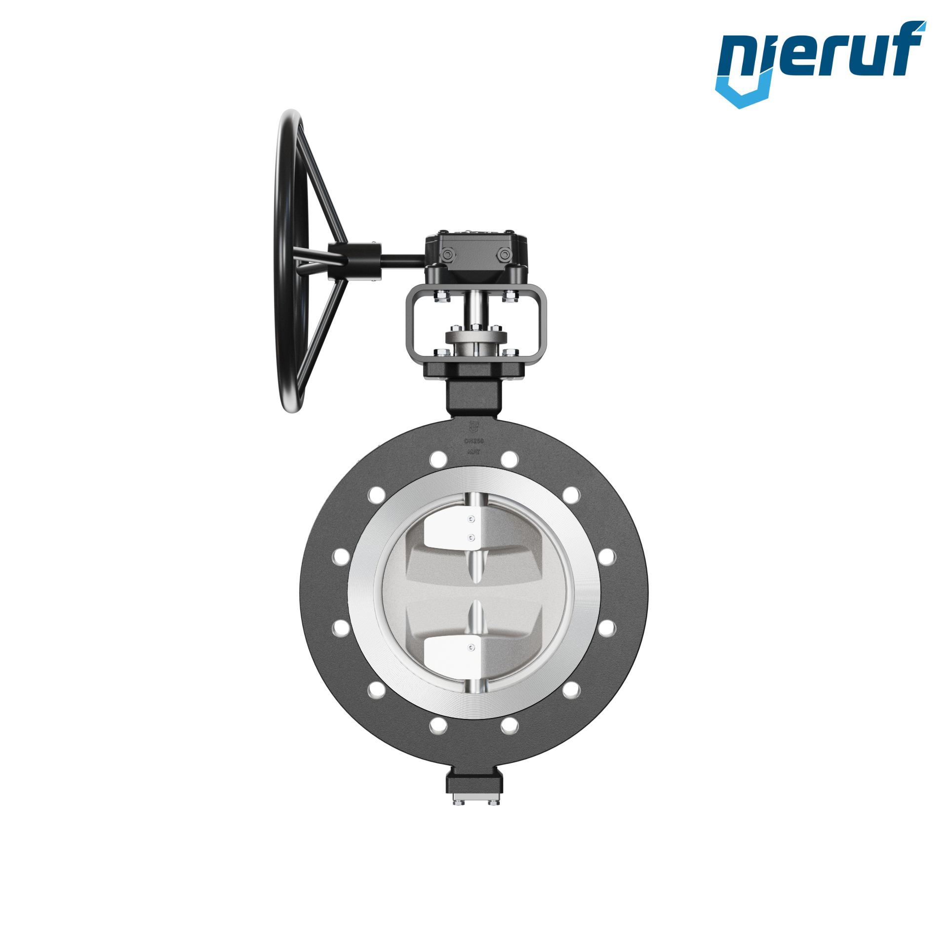 Double offset butterfly-valve AK12 DN 250 PN16 worm gear
