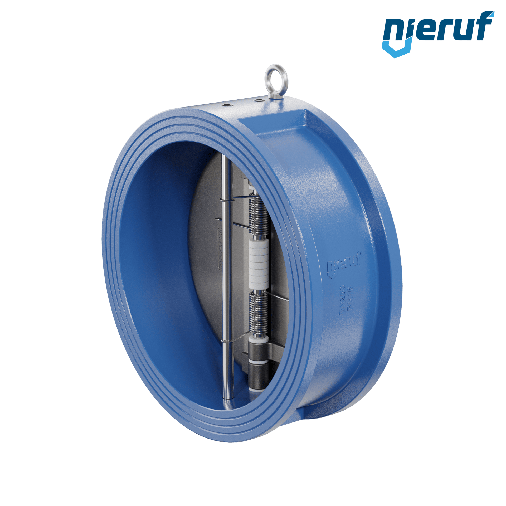 valvola di ritegno a doppio battente DN250 DR01 GGG40 EPDM