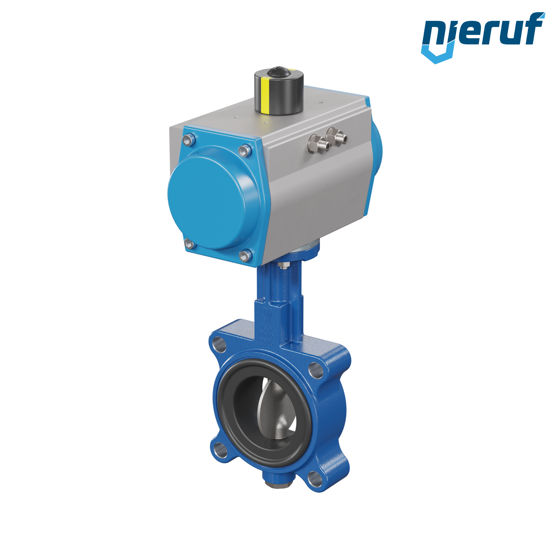 Butterfly valve DN 65 AK02 EPDM high temperature & FDA pneumatic actuator single acting normally open